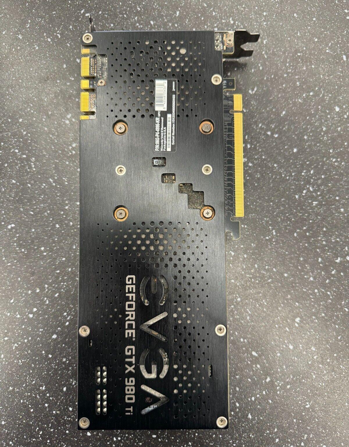 EVGA GeForce GTX 980 Ti SC 6GB GDDR5 Graphics Card - DisplayPort, HDMI, DVI