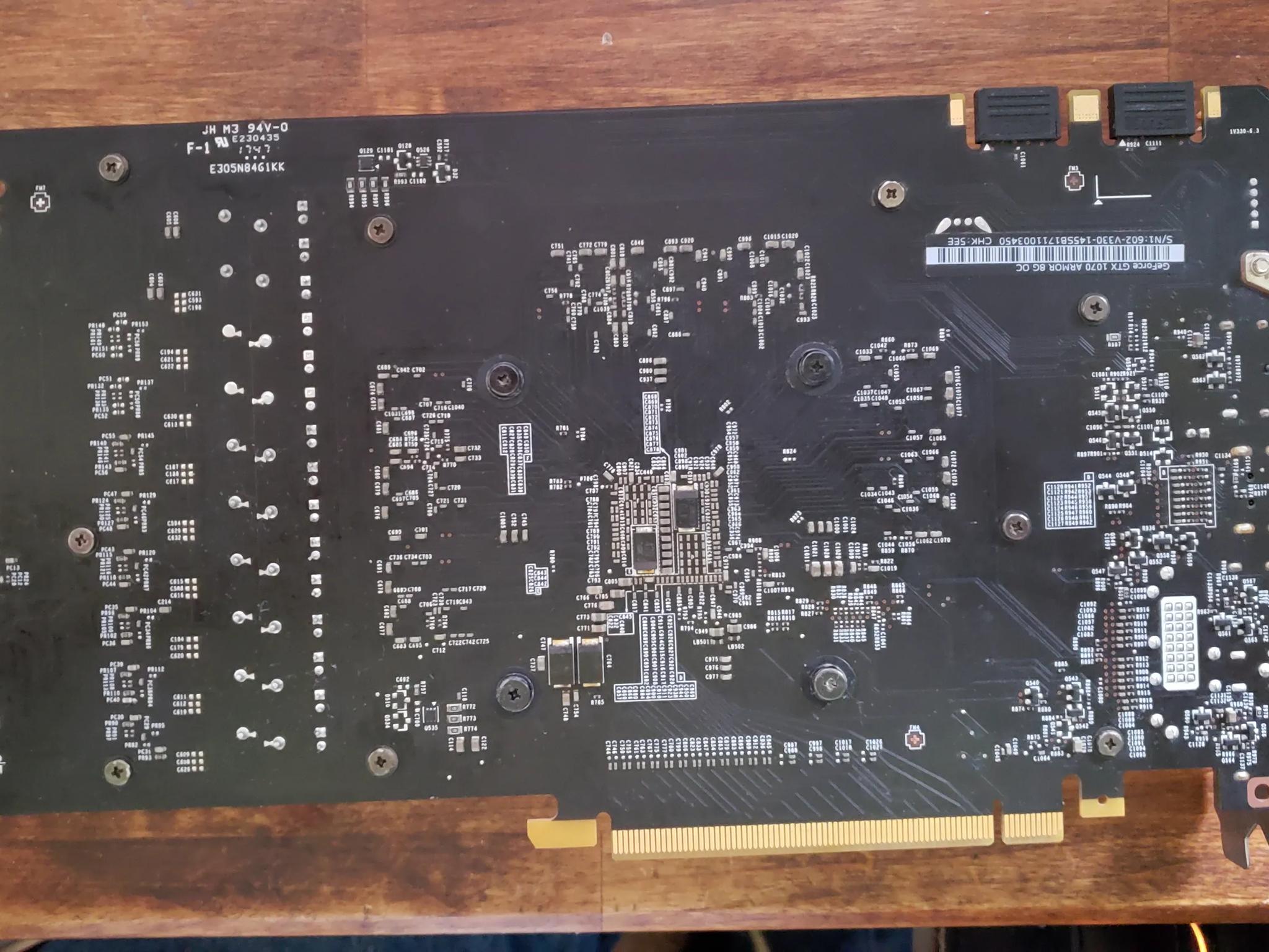 MSi GTX 1070 Armor 8G OC graphics card
