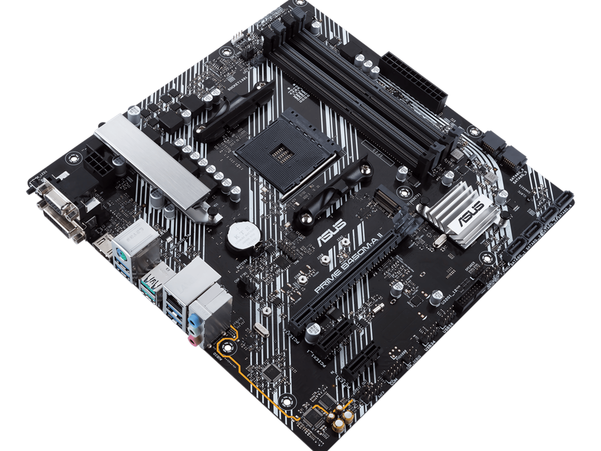 ASUS PRIME B450M-A II AMD Socket AM4 MicroATX M.2 Desktop Motherboard A