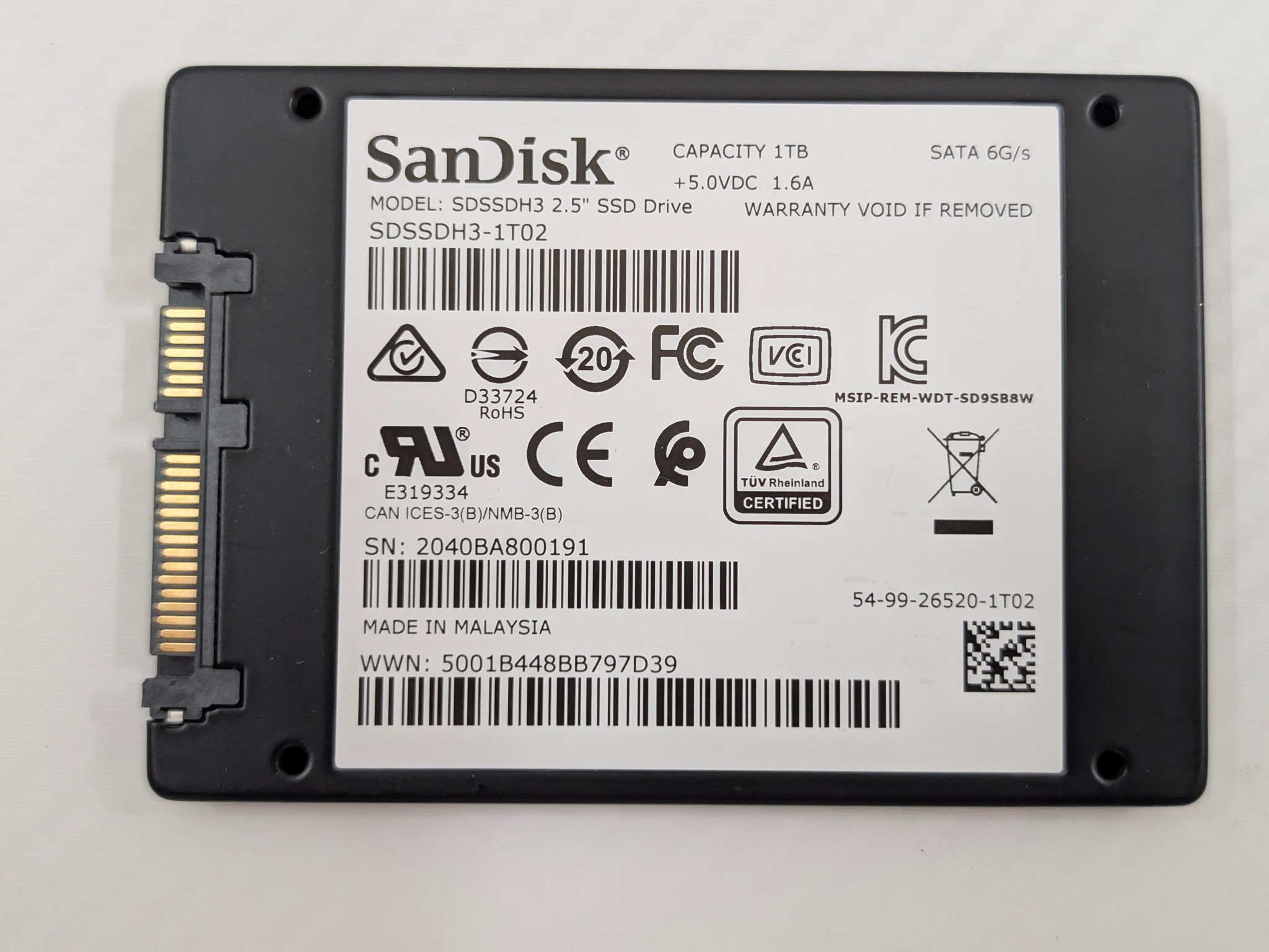 SanDisk Ultra 3D SSD 1TB