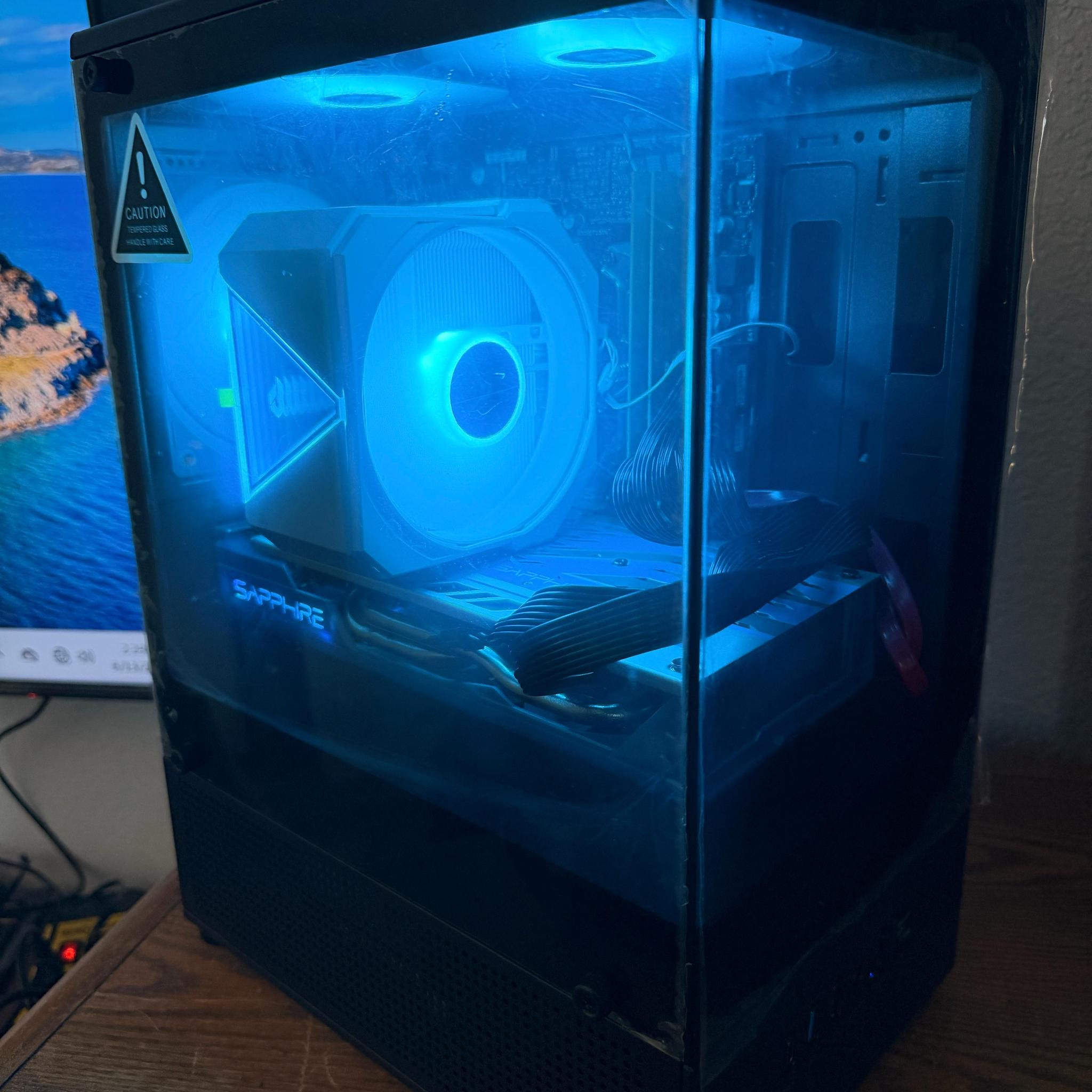 Gaming PC Ryzen 5 3600 RX 580 8GB 16GB RAM 240GB SSD + 1TB HDD WiFi RGB Win11