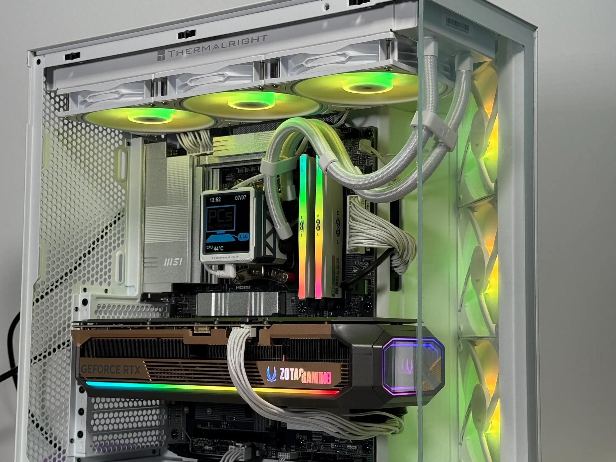 RTX 5090 Ryzen 7 9800x3d Battlestation 64gb DDR5 4TB NVME