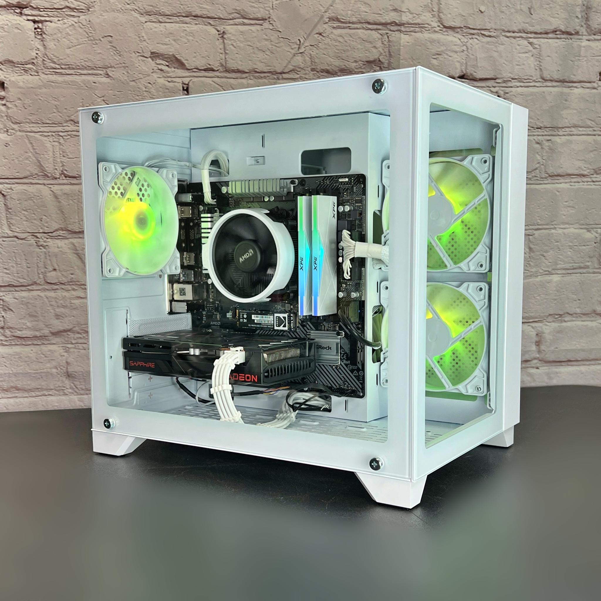 Ryzen 5 3600 RX 6600 16GB RAM 1TB M.2 Wifi 5 Bluetooth Window 10 Gaming PC