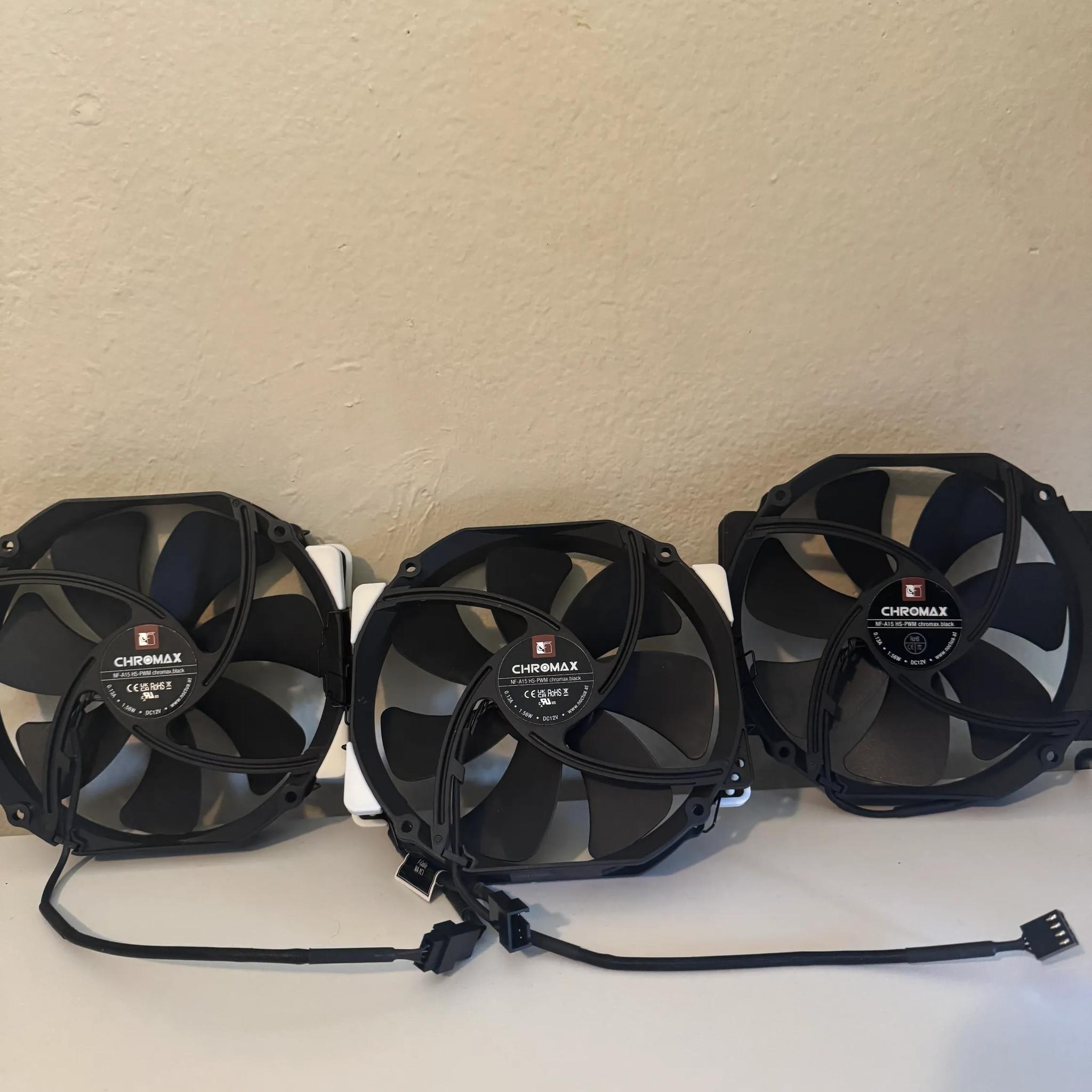 Noctua NH-D15 chromax.black, Dual-Tower CPU Cooler with Dual NF-A15 PWM 140mm Fans (Black)