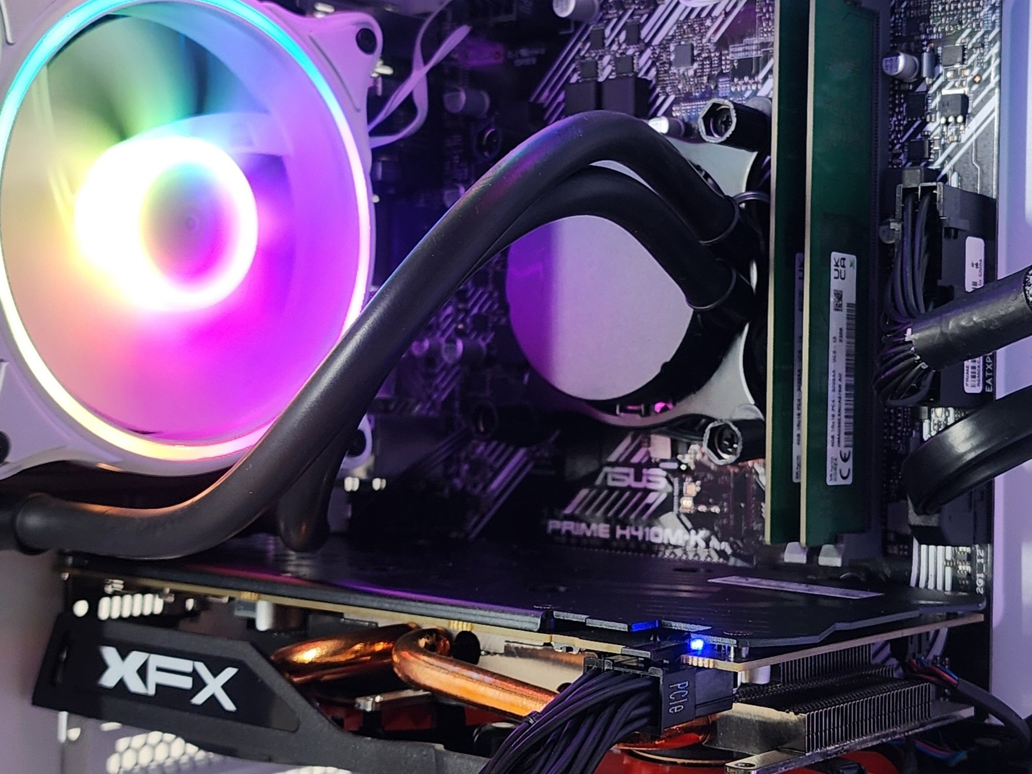 Gaming PC i3-10105F 8GB RAM 128GB SSD + 500GB HDD RX 570 8GB Windows 11 Computer