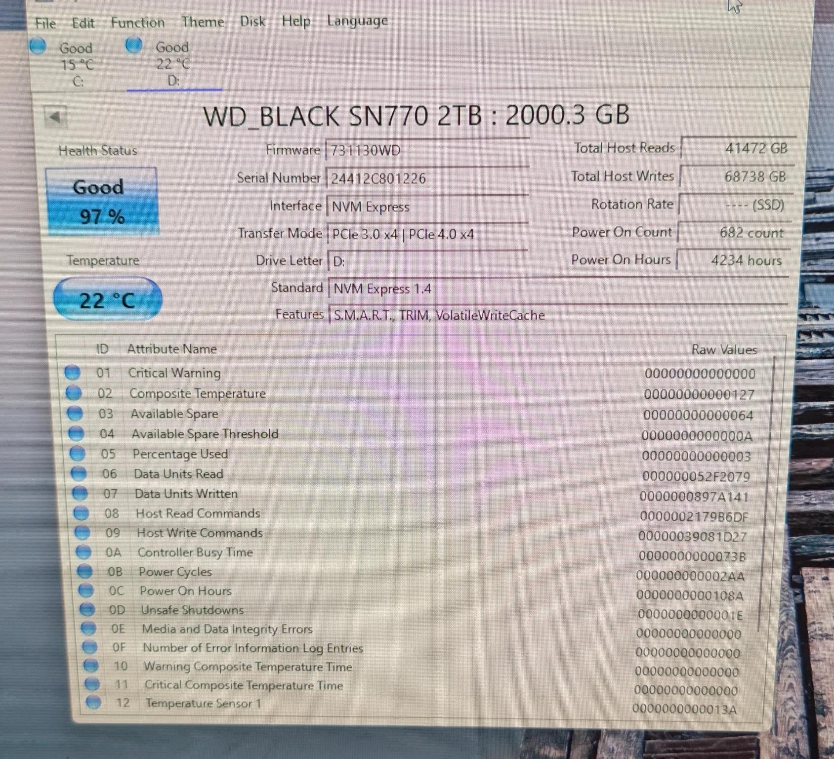 Western Digital SN770 2TB M.2 NVME SSD