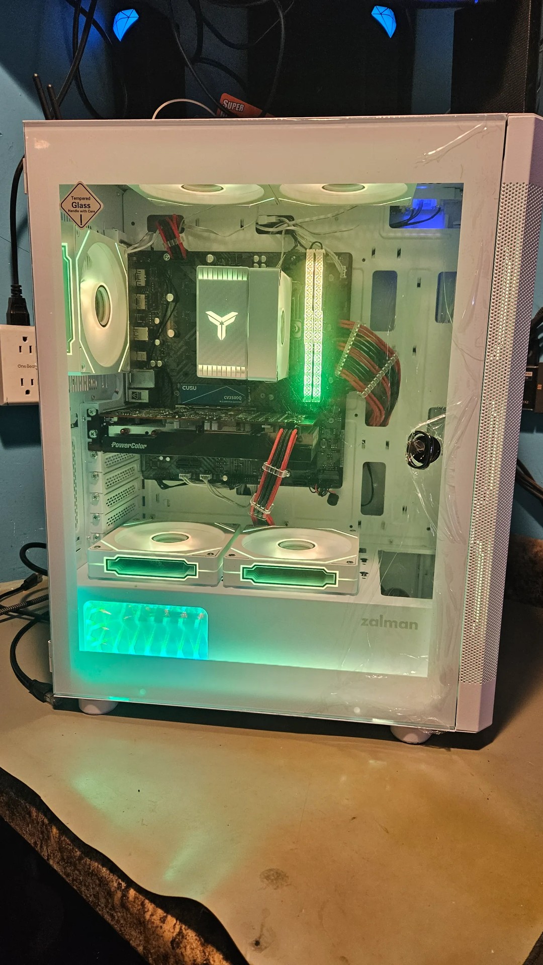 Fresh build Zalman i4 TG with Ryzen 5 8500G/RX 6600XT/32gigs ram