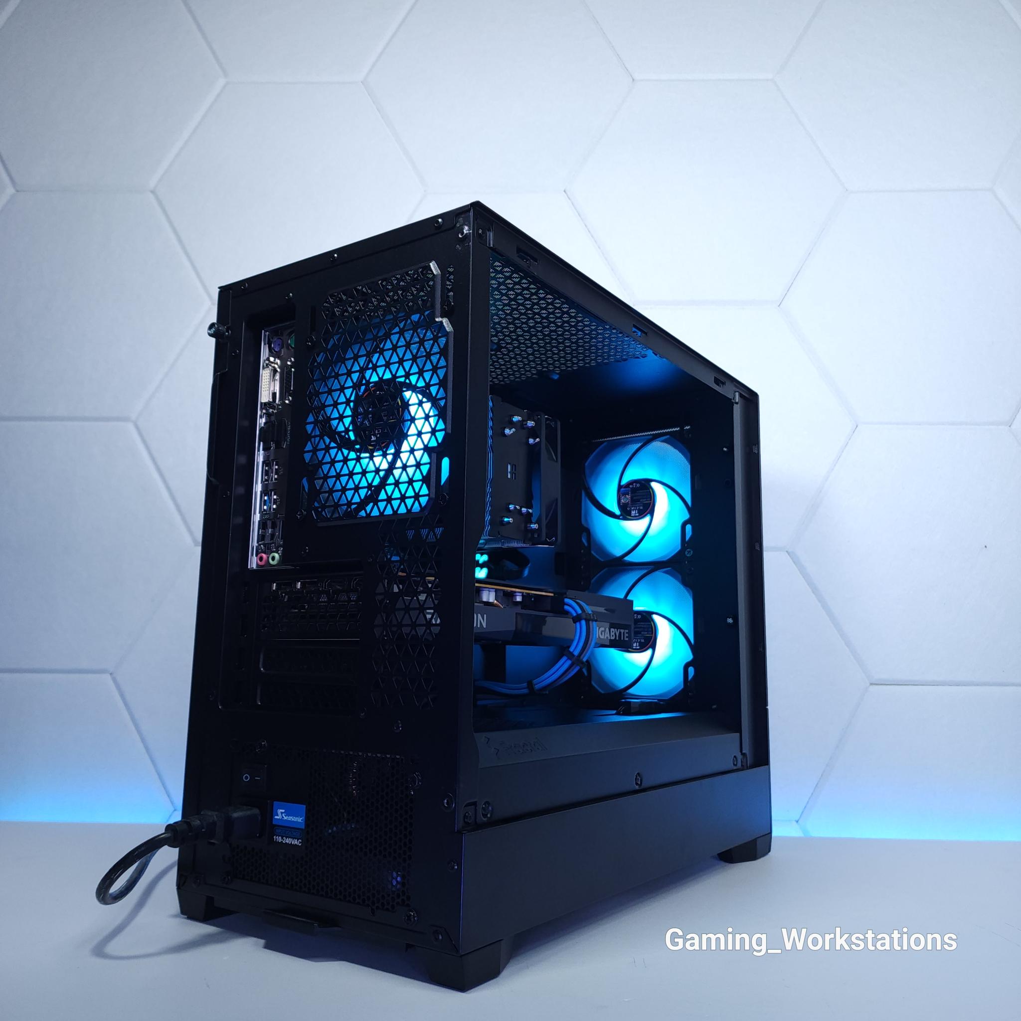 💙🖤1080p Gaming | RX 6600 | Core i3 12100F | 16GB 3200MHz | 1TB NVMe SSD