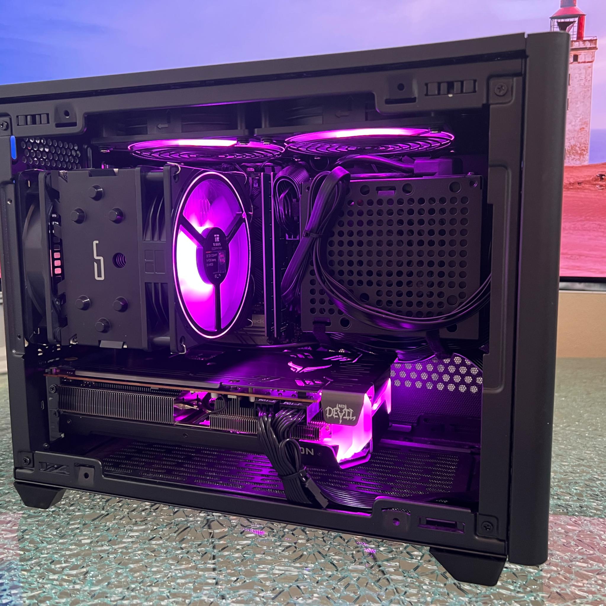 Solid Mini-ITX Gaming PC | Ryzen 7 3800x | RX 6600XT | 32 GB RAM | 1 TB NVME M.2 SSD