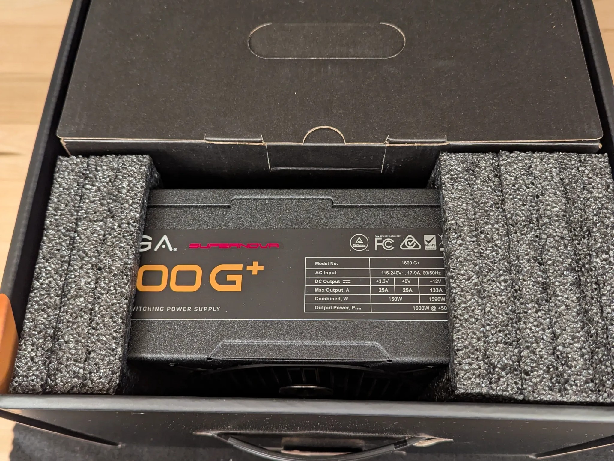 💥 EVGA SuperNOVA 1600 G+ | 80+ Gold 1600W PSU – Monster Power Supply with ALL CABLES