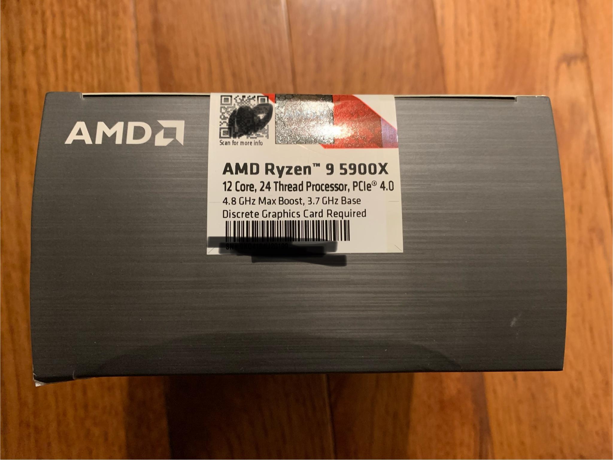 Ryzen 9 5900X - Brand New Sealed