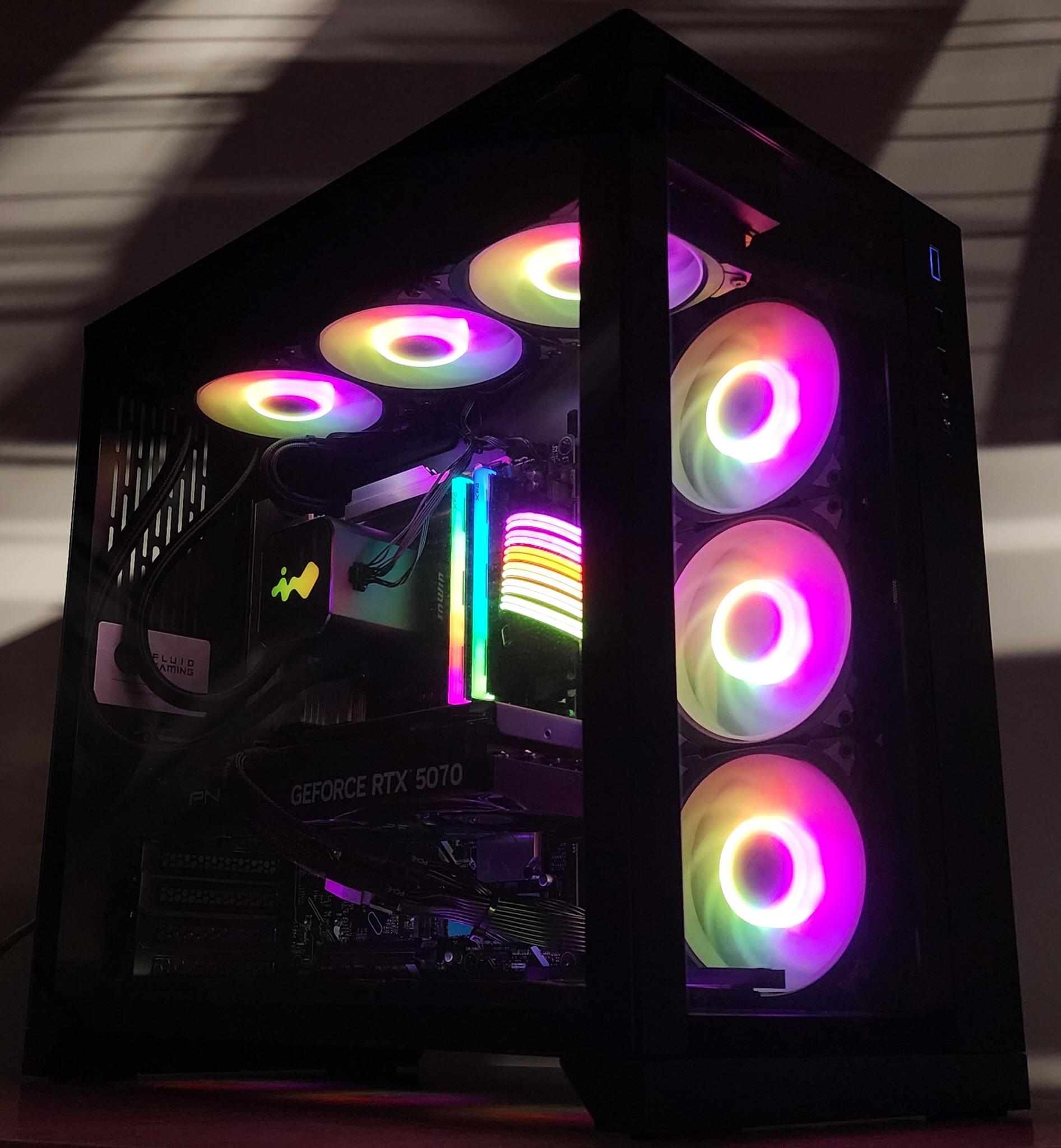 Gaming PC Ultra 7 270K 32GB RAM 1TB SSD RTX 5070 12GB Windows 11 Computer