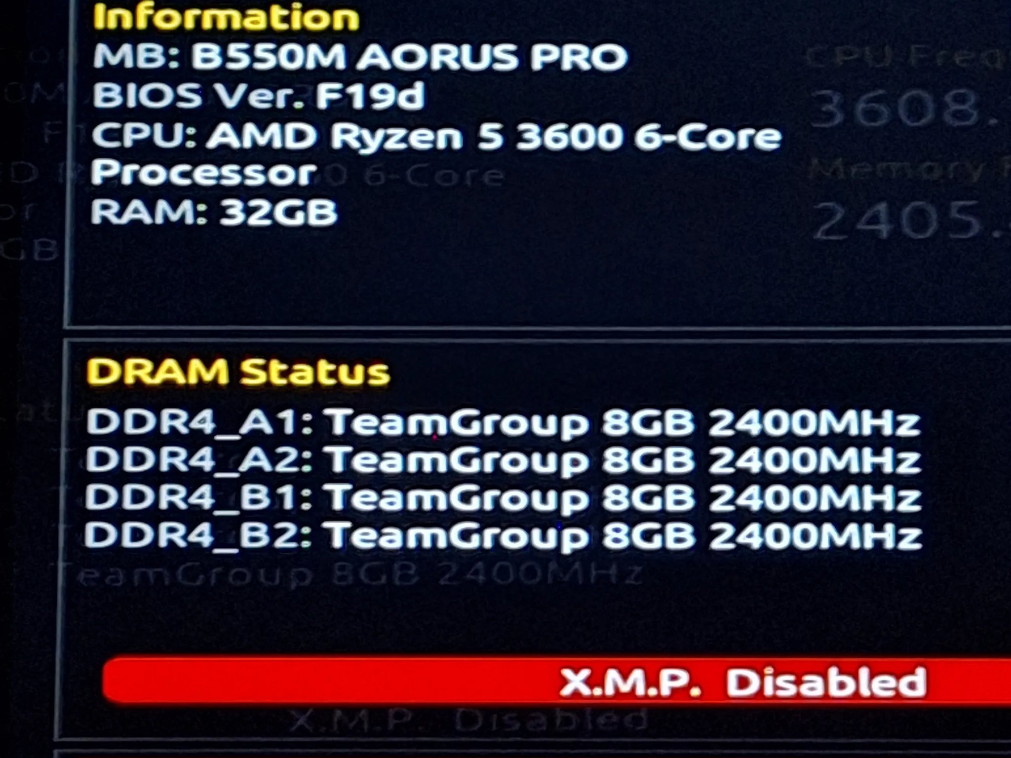 Team Group T-Force A-RGB DDR4 RAM 32gb (4x8gb)