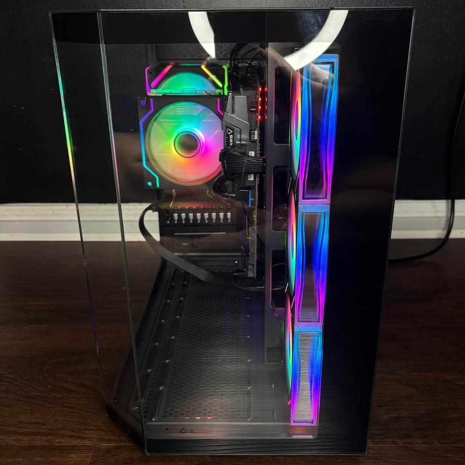Black Gaming PC (GTX 1660 6GB + I5-9400F + 16GB DDR4 + SSD + HDD)
