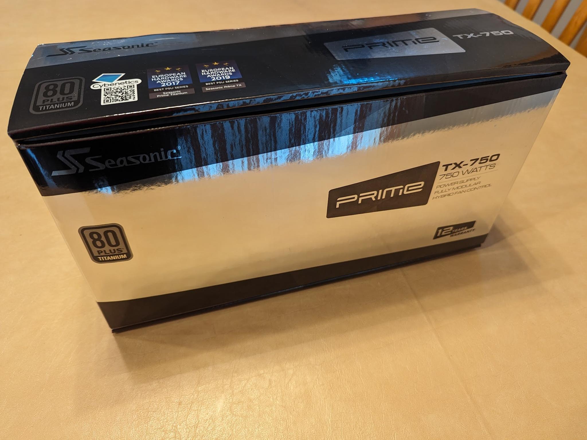 Seasonic PRIME 750W Titanium TX-750 SSR-750TR Power Supply - BRAND NEW