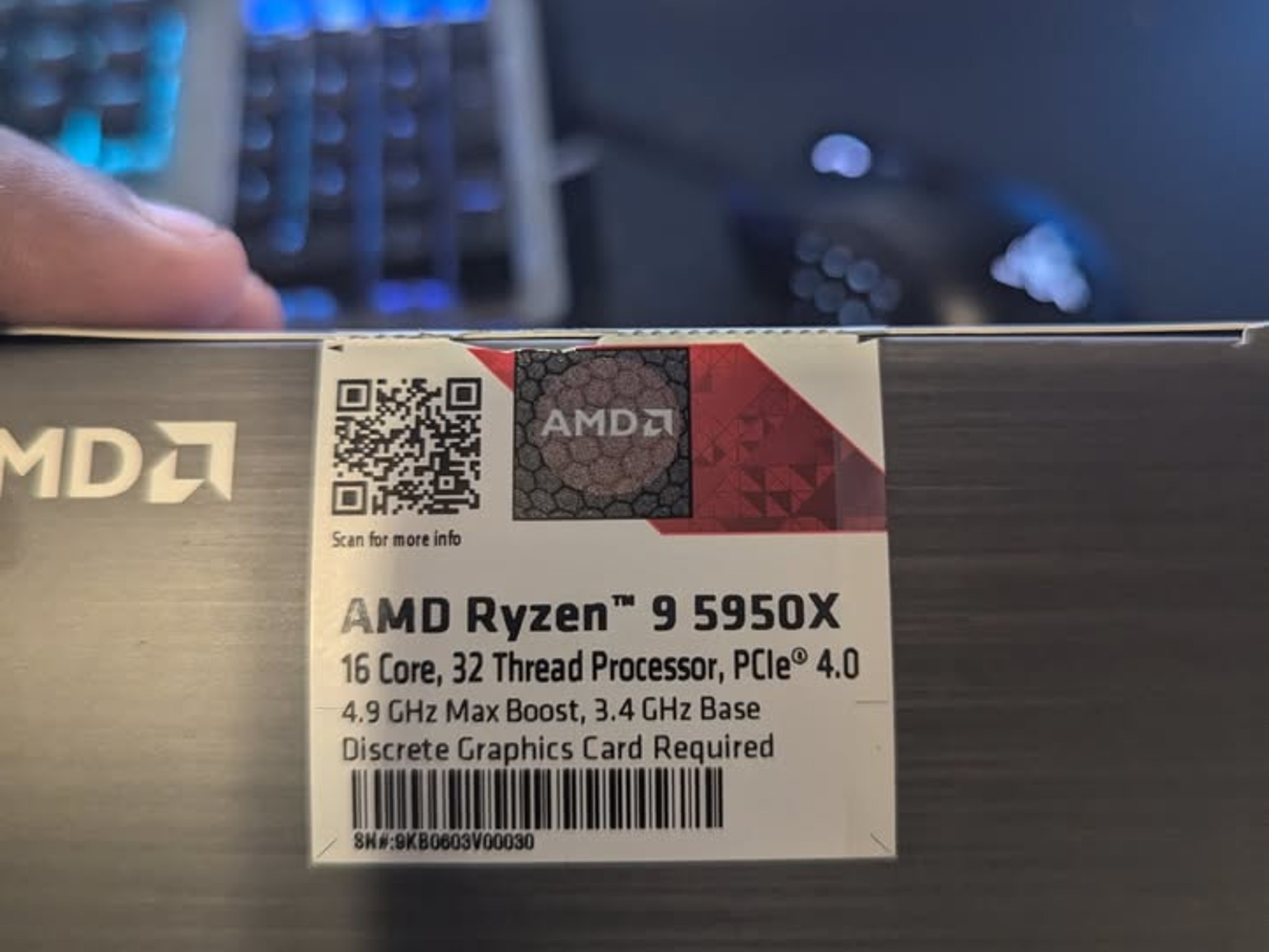 PERFECT CONDITION* AMD Ryzen 9 5950x W/CPU Cooler