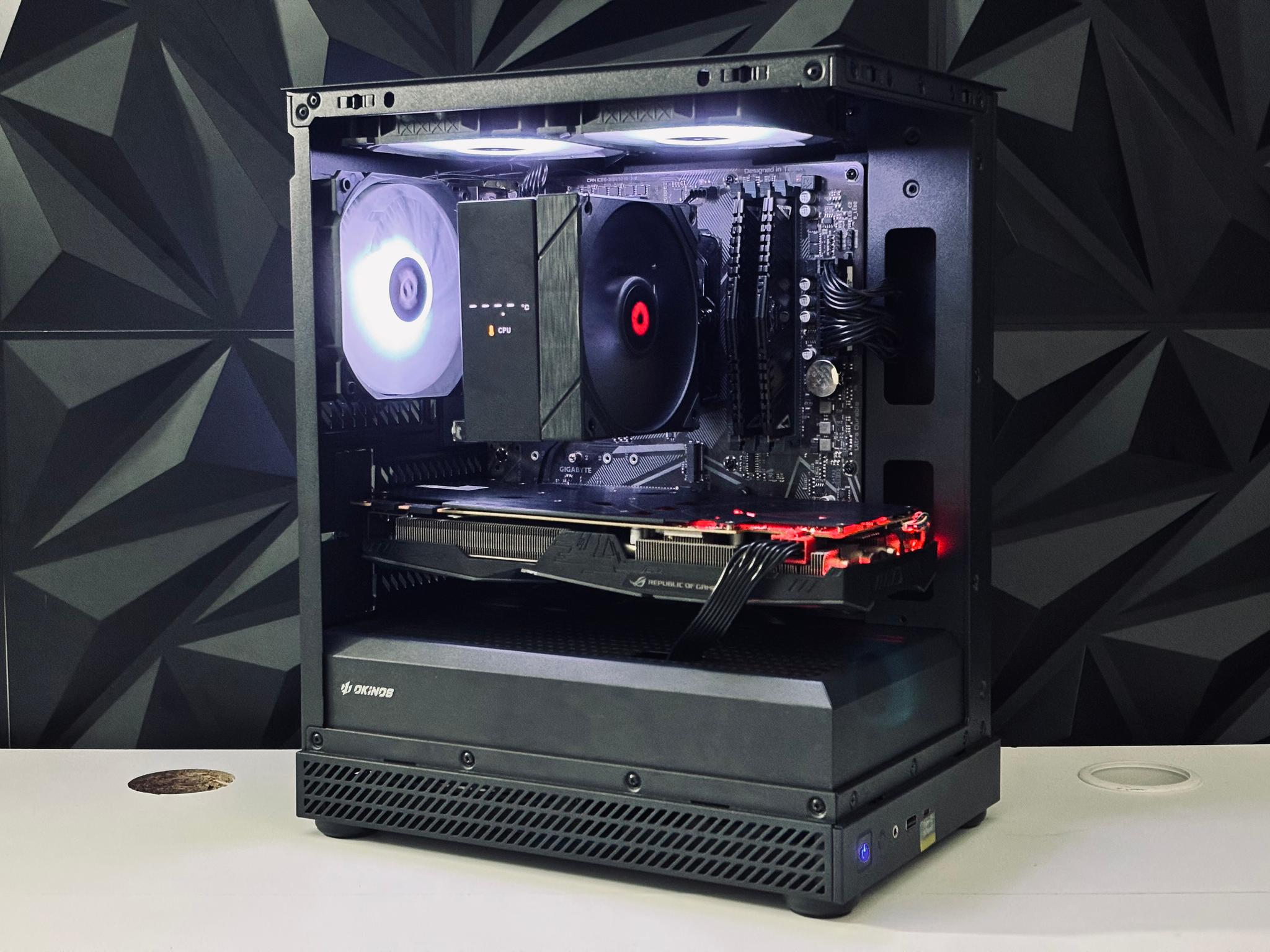 🧡🖤 Black Gaming PC - GTX 1070 / Ryzen 5 3600 / 16GB RAM  🖤🧡
