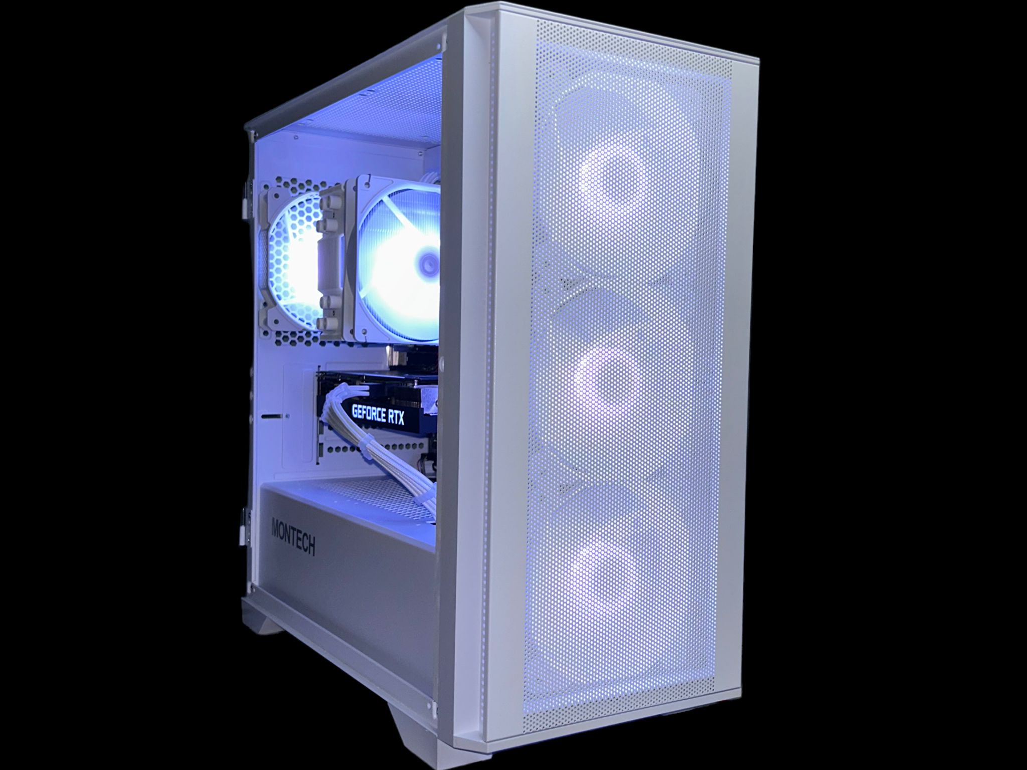 White Custom Gaming / Streaming PC | RTX 3060Ti + Ryzen 5 5600X + 1TB NVME