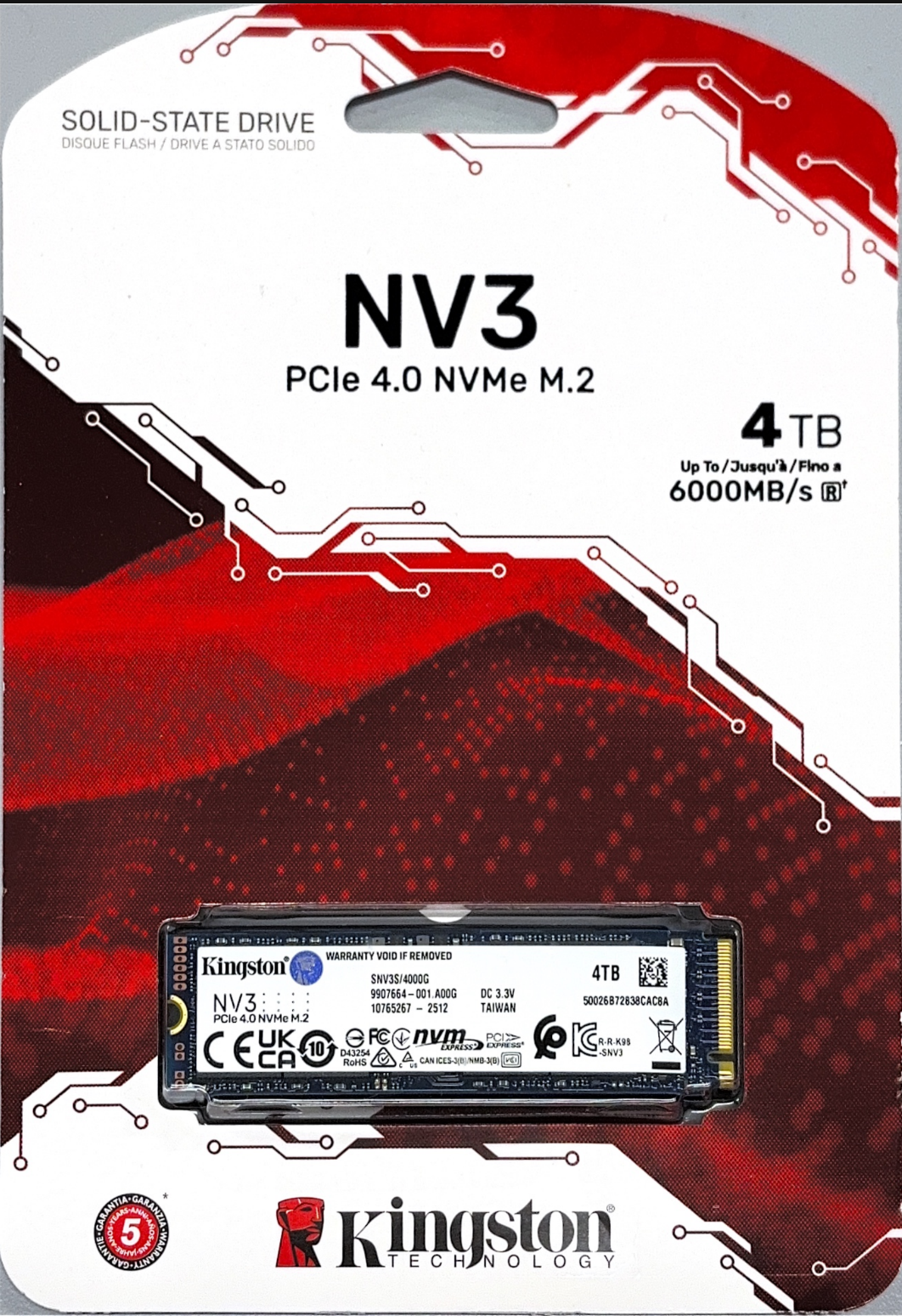 Kingston NV3 4TB - M.2-2280 - PCIe 4.0x4 - Brand New | Jawa