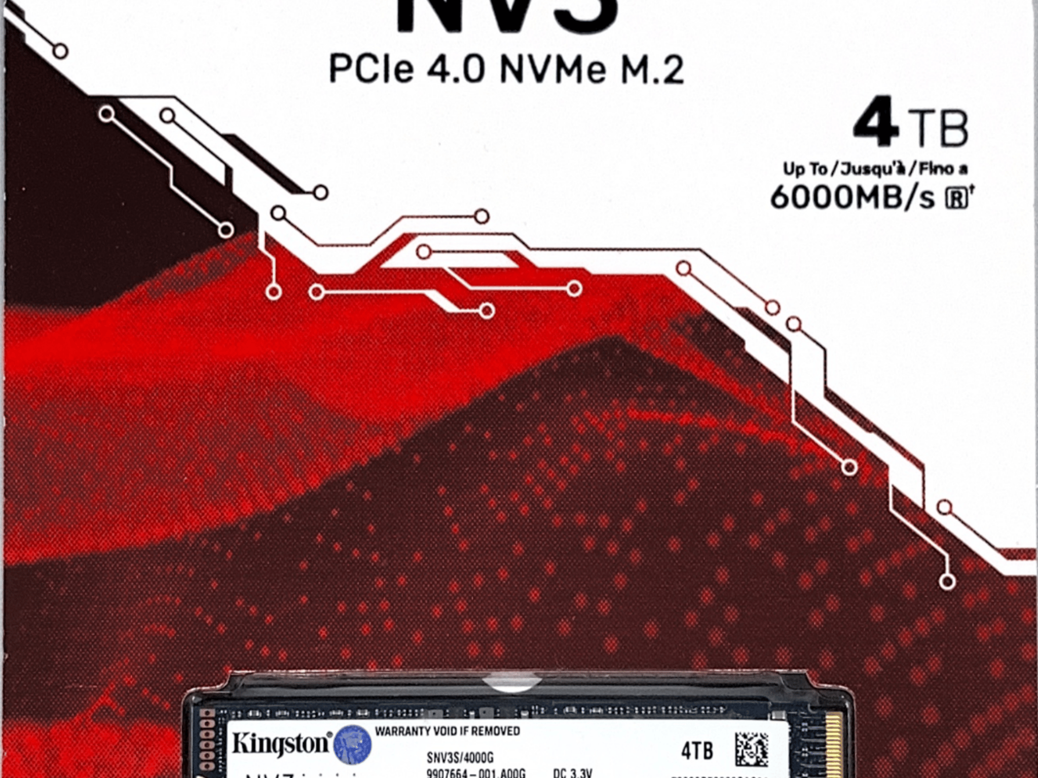 Kingston NV3 4TB - M.2-2280 - PCIe 4.0x4 - Brand New