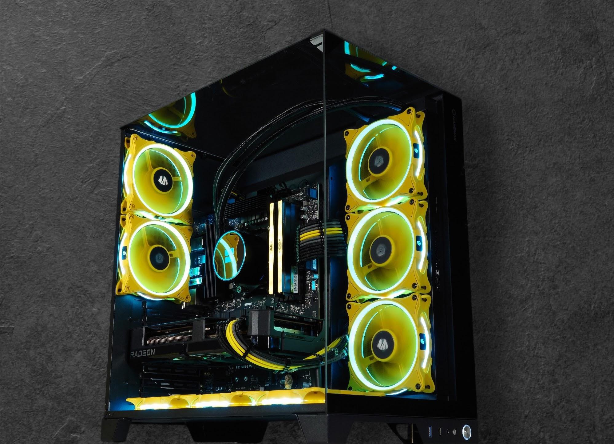 🟡🤖🤓C-3PO ⭐Gaming PC⭐AMD RX 7800 XT 16GB⭐AMD Ryzen 5 7500F 8-Core⭐32GB DDR5⭐ 1TB SSD