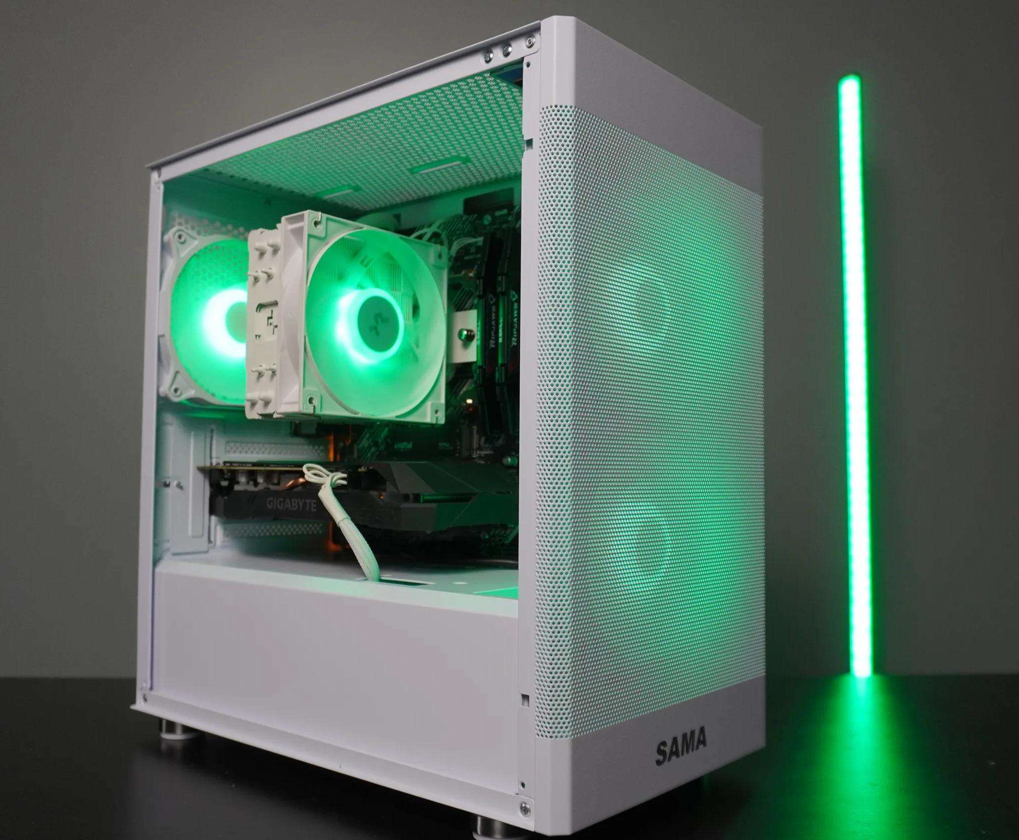 🤍CLEAN WHITE🤍 1080p Value PC 💚GTX 1660 6GB 🧡Ryzen 5 2600 6 Cores | 16GB RAM | 1TB NVME