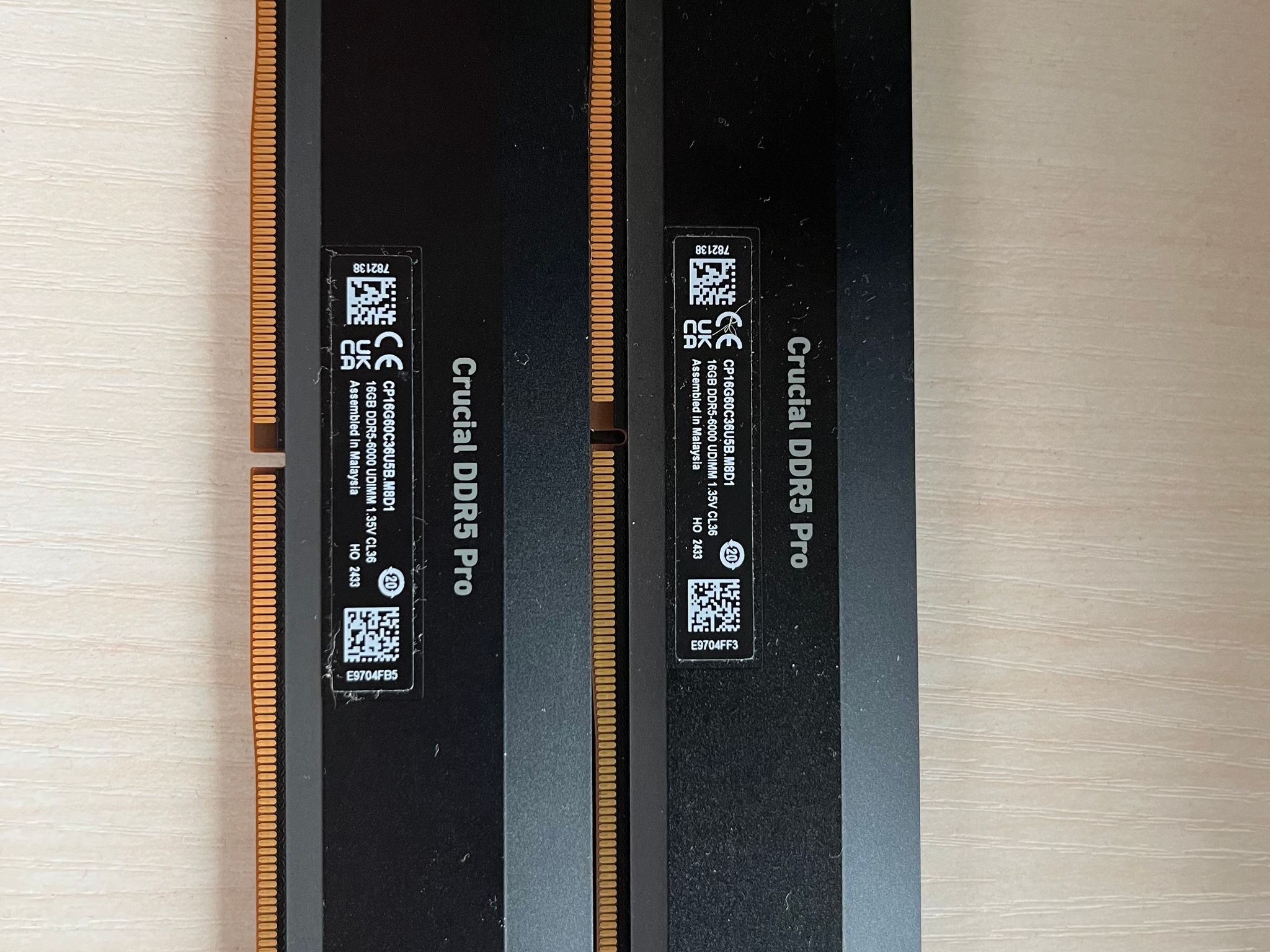 Crucial - Pro Overclocking 32GB (2x16GB) DDR5 6000MHz C36 UDIMM Desktop Memory - Black