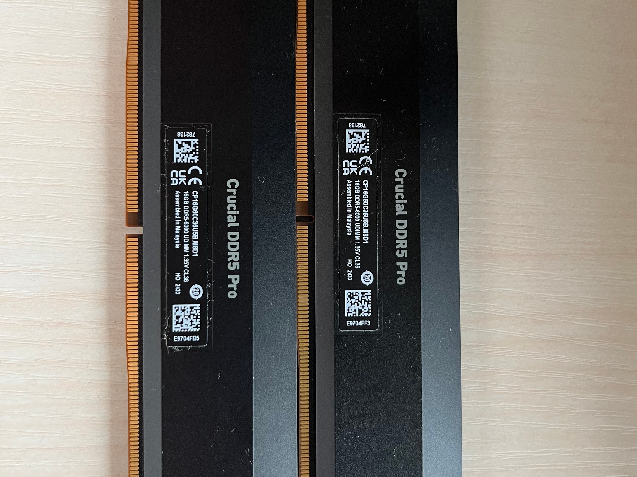 Crucial - Pro Overclocking 32GB (2x16GB) DDR5 6000MHz C36 UDIMM Desktop Memory - Black