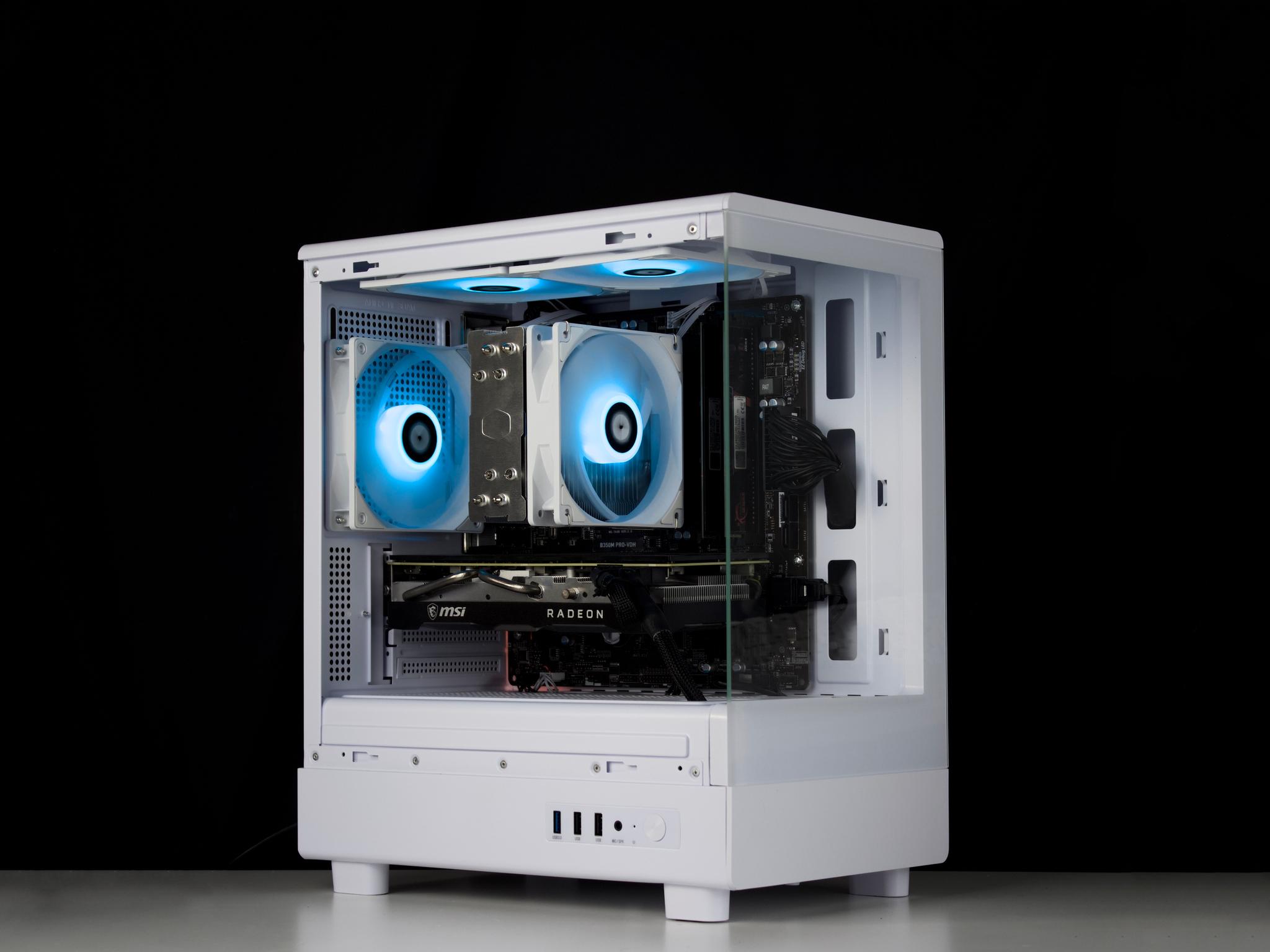 🧊❄️🧊 White Gaming PC – RX 5700 XT, Ryzen 5 3600, 16GB RAM, 512GB SSD - WiFi, BlueTooth 🧊❄️🧊
