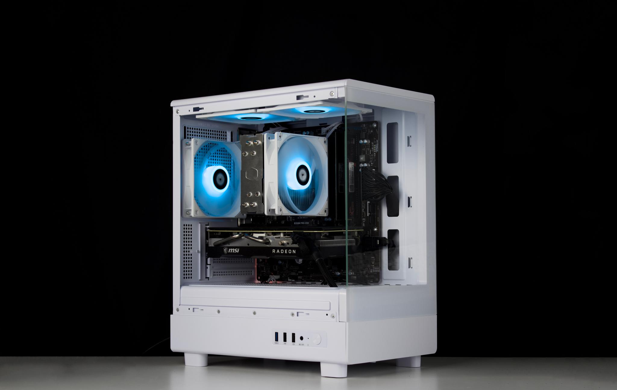 🧊❄️🧊 White Gaming PC – RX 5700 XT, Ryzen 5 3600, 16GB RAM, 512GB SSD - WiFi, BlueTooth 🧊❄️🧊