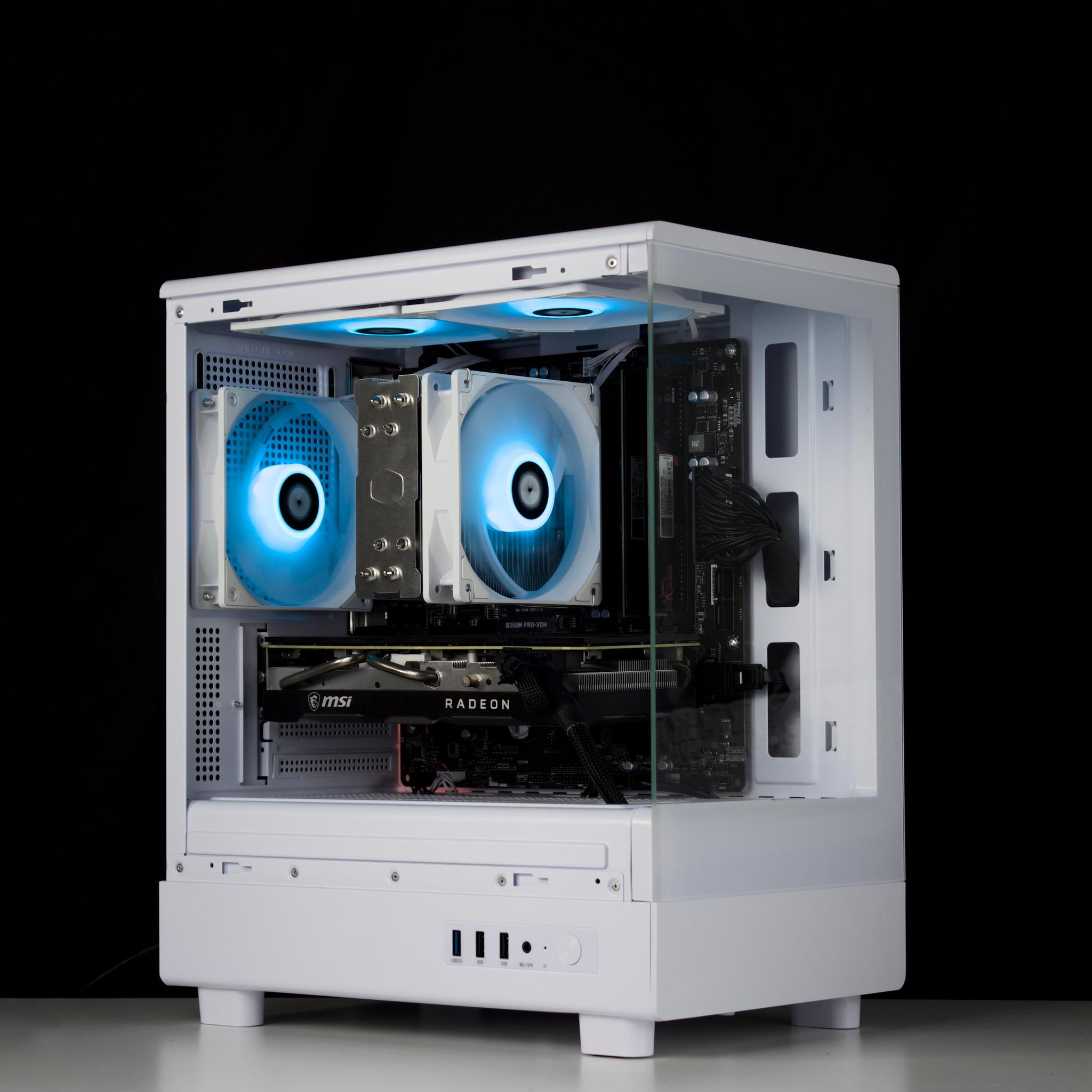 🧊❄️🧊 White Gaming PC – RX 5700 XT, Ryzen 5 3600, 16GB RAM, 512GB SSD - WiFi, BlueTooth 🧊❄️🧊