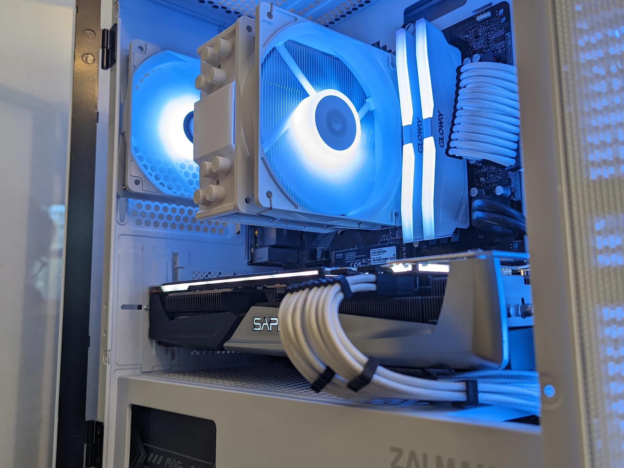 White RGB Mid-Range Gaming PC - Rx 5700xt, Ryzen 5 2600x, Micro ATX