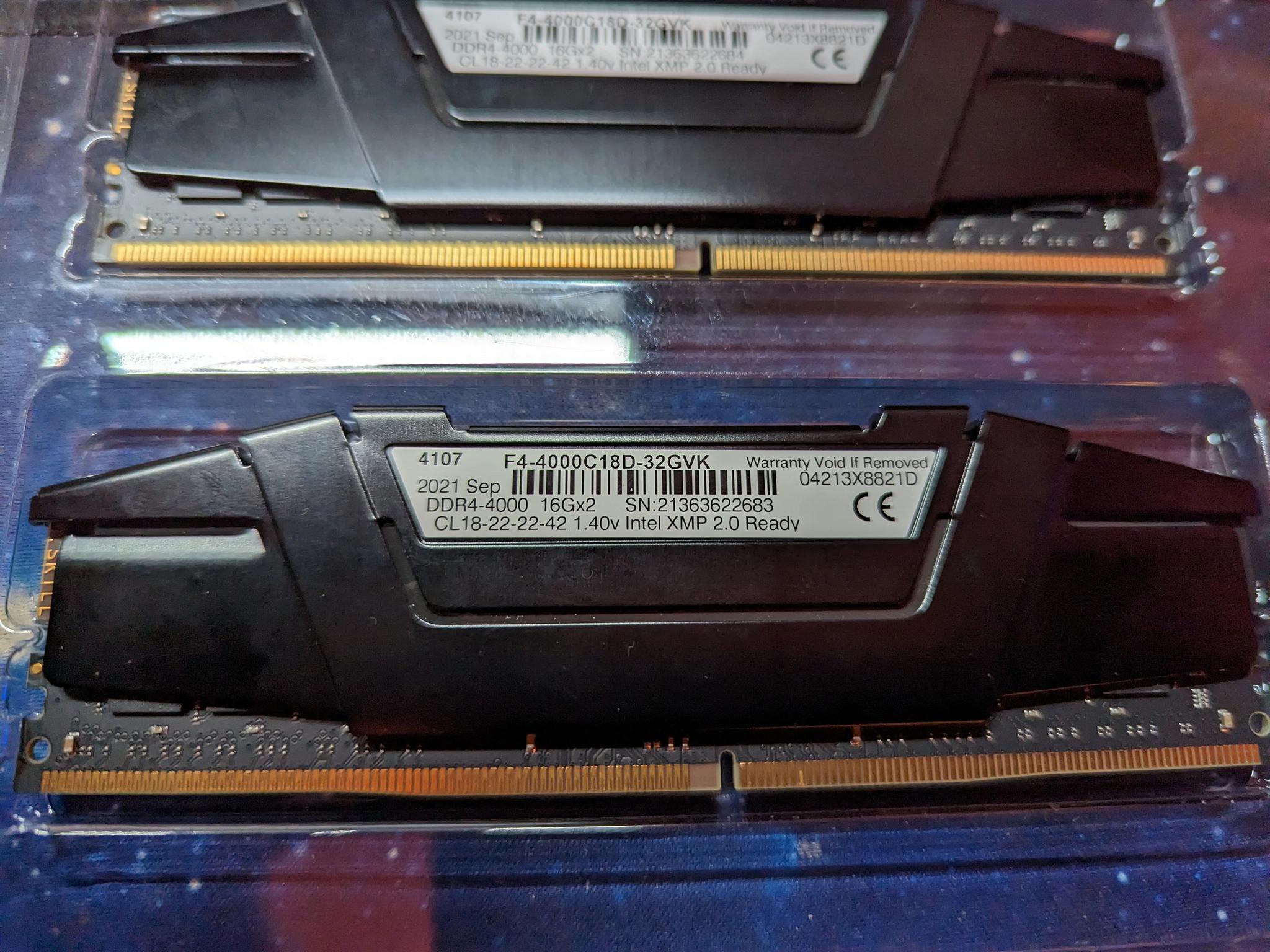 G.Skill DDR4 4000 32GB memory kit