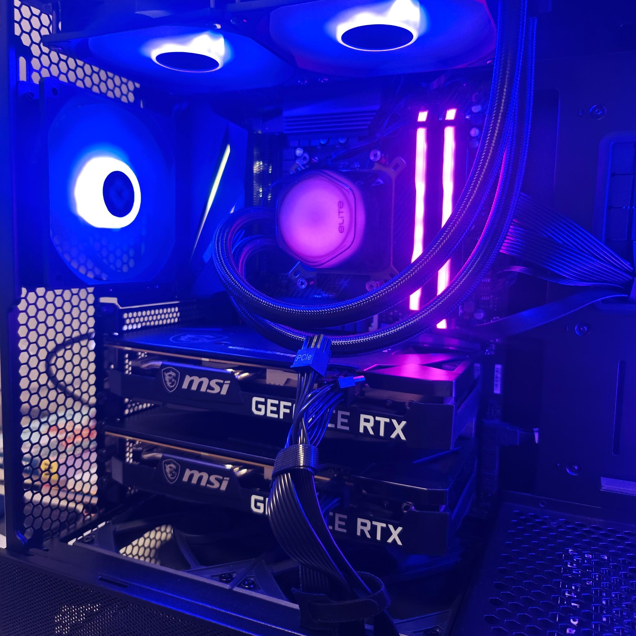 Gaming and AI PC (Ryzen 9 5900XT | Dual RTX 3060s 12GB | 32GB DDR4 | 2TB SSD + 1TB HDD)