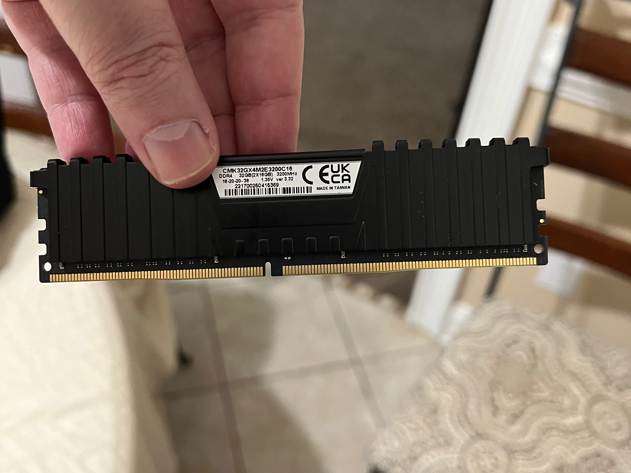 64 Gigs Memory 4 dimms 3200  CL16
