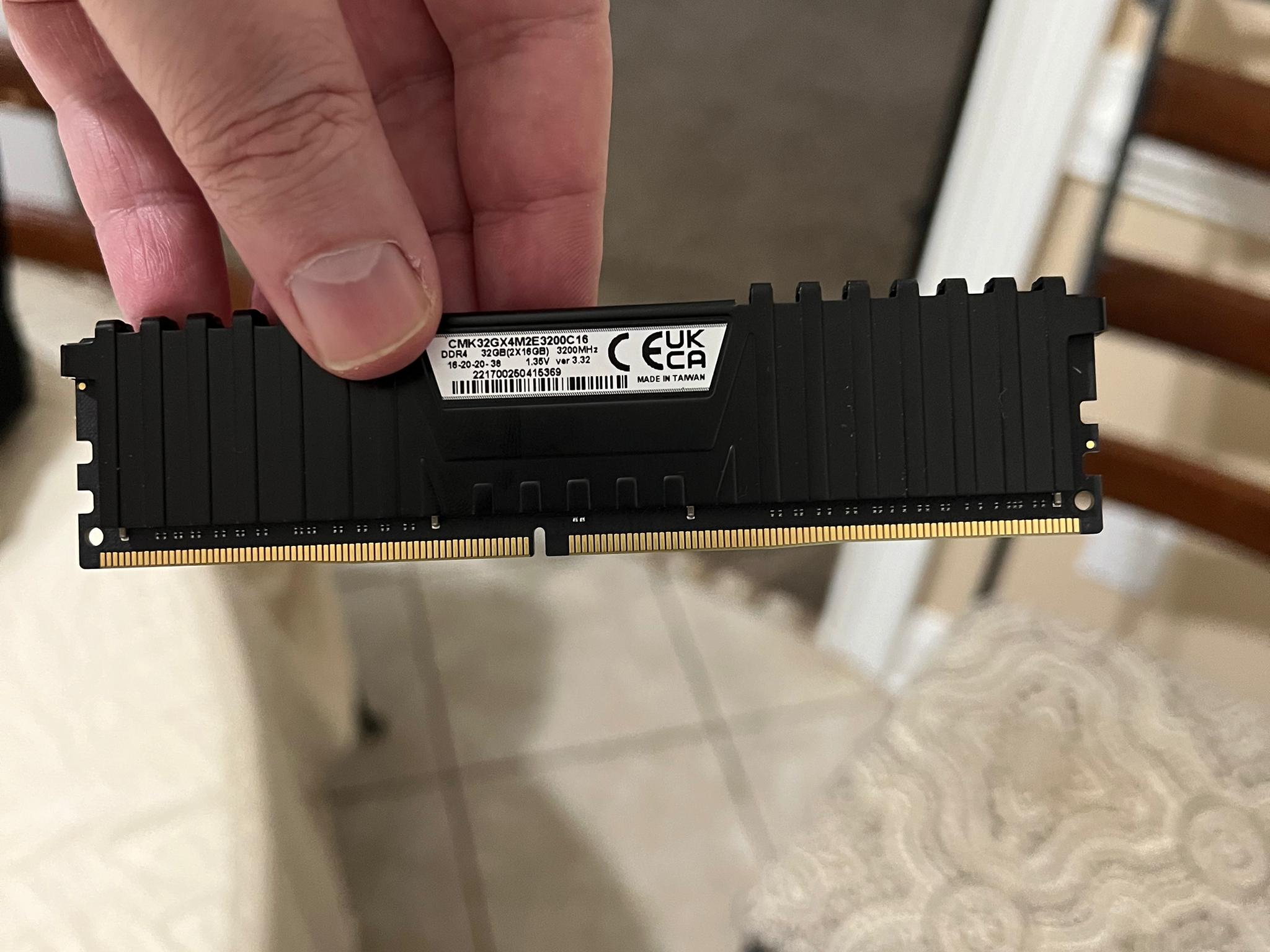 64 Gigs Memory 4 dimms 3200  CL16