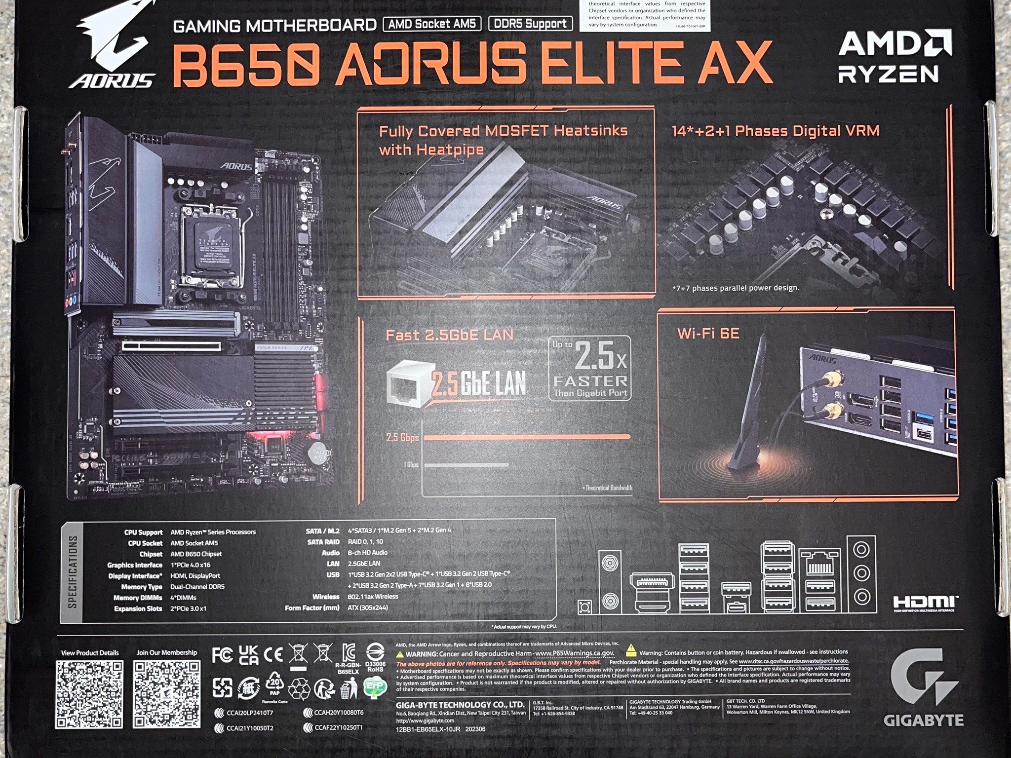 Gigabyte B650 Aorus Elite AX