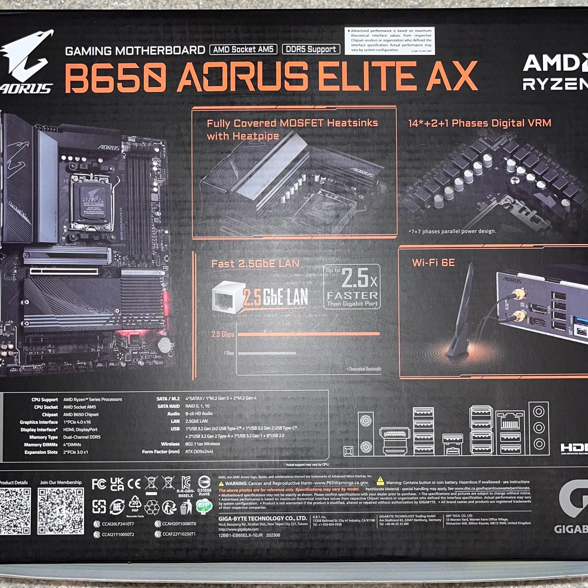 Gigabyte B650 Aorus Elite AX