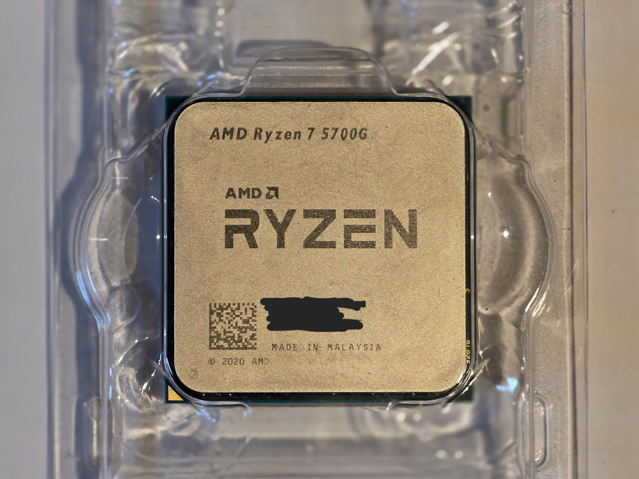 AMD Ryzen™ 7 5700G 8-Core, 16-Thread Desktop Processor with Radeon™ Graphics