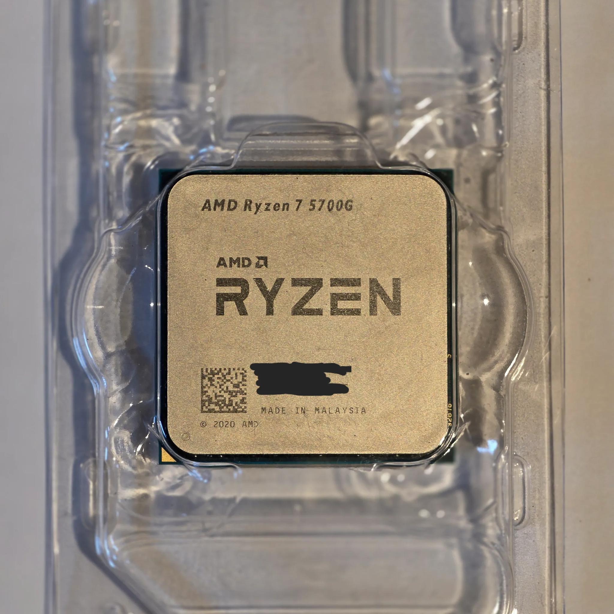 AMD Ryzen™ 7 5700G 8-Core, 16-Thread Desktop Processor with Radeon™ Graphics
