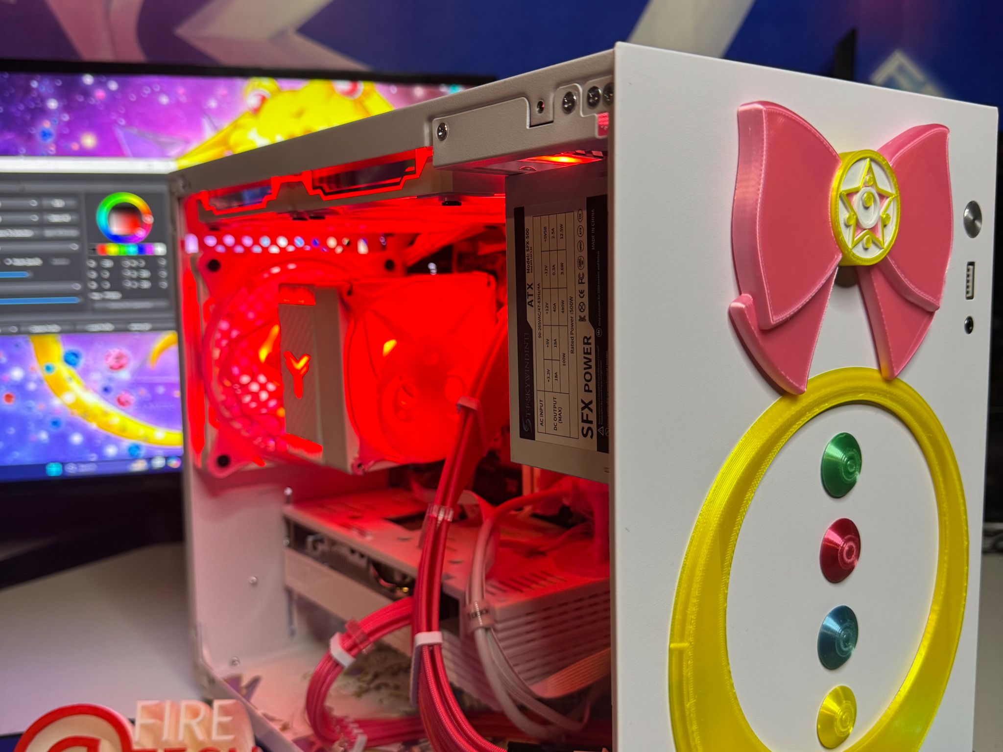 Fire Tech Labs: Anime gaming pc RYZEN 5 3600X / AMD RX 5600 / 32gb ram / 1tb nvme ssd