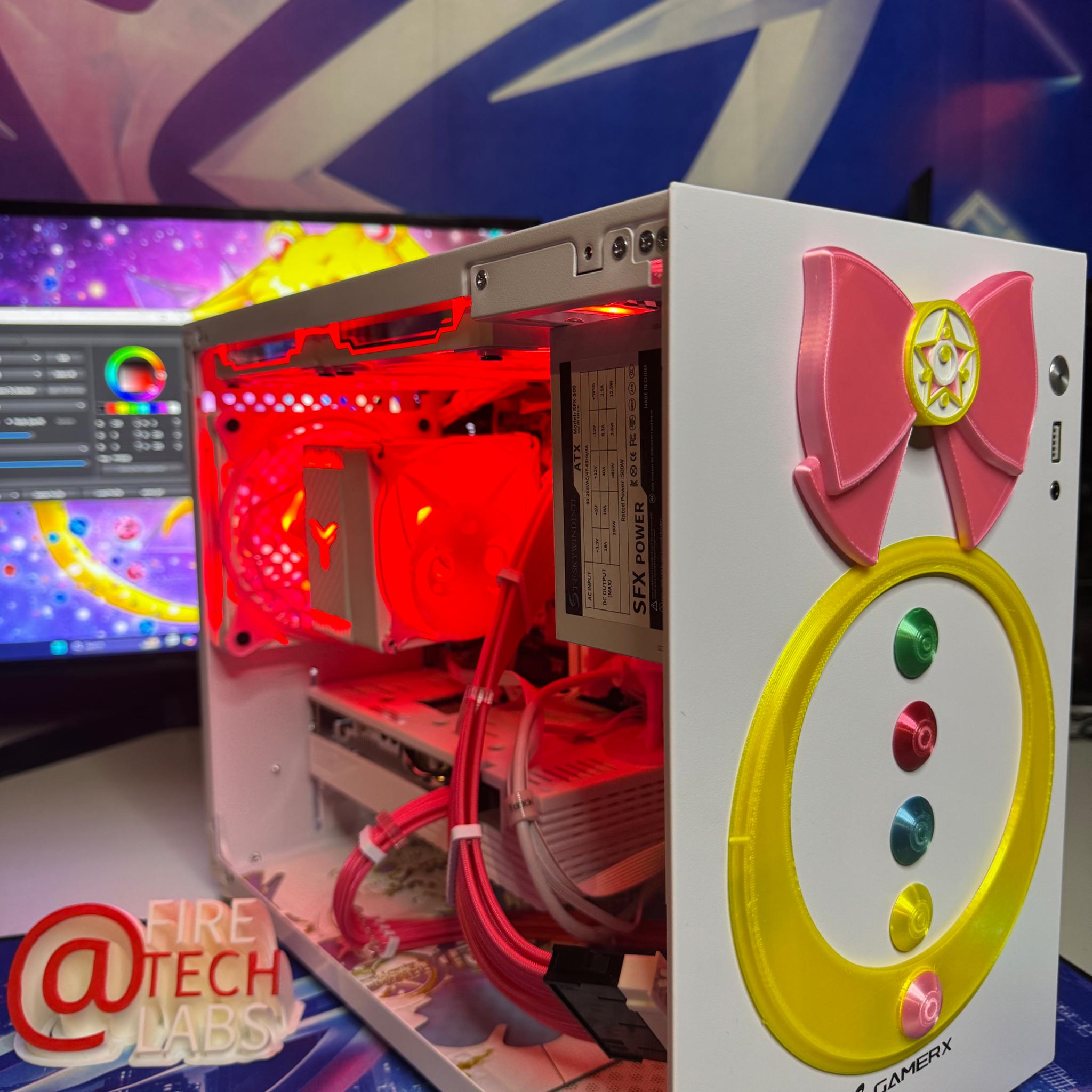 Fire Tech Labs: Anime gaming pc RYZEN 5 3600X / AMD RX 5600 / 32gb ram / 1tb nvme ssd