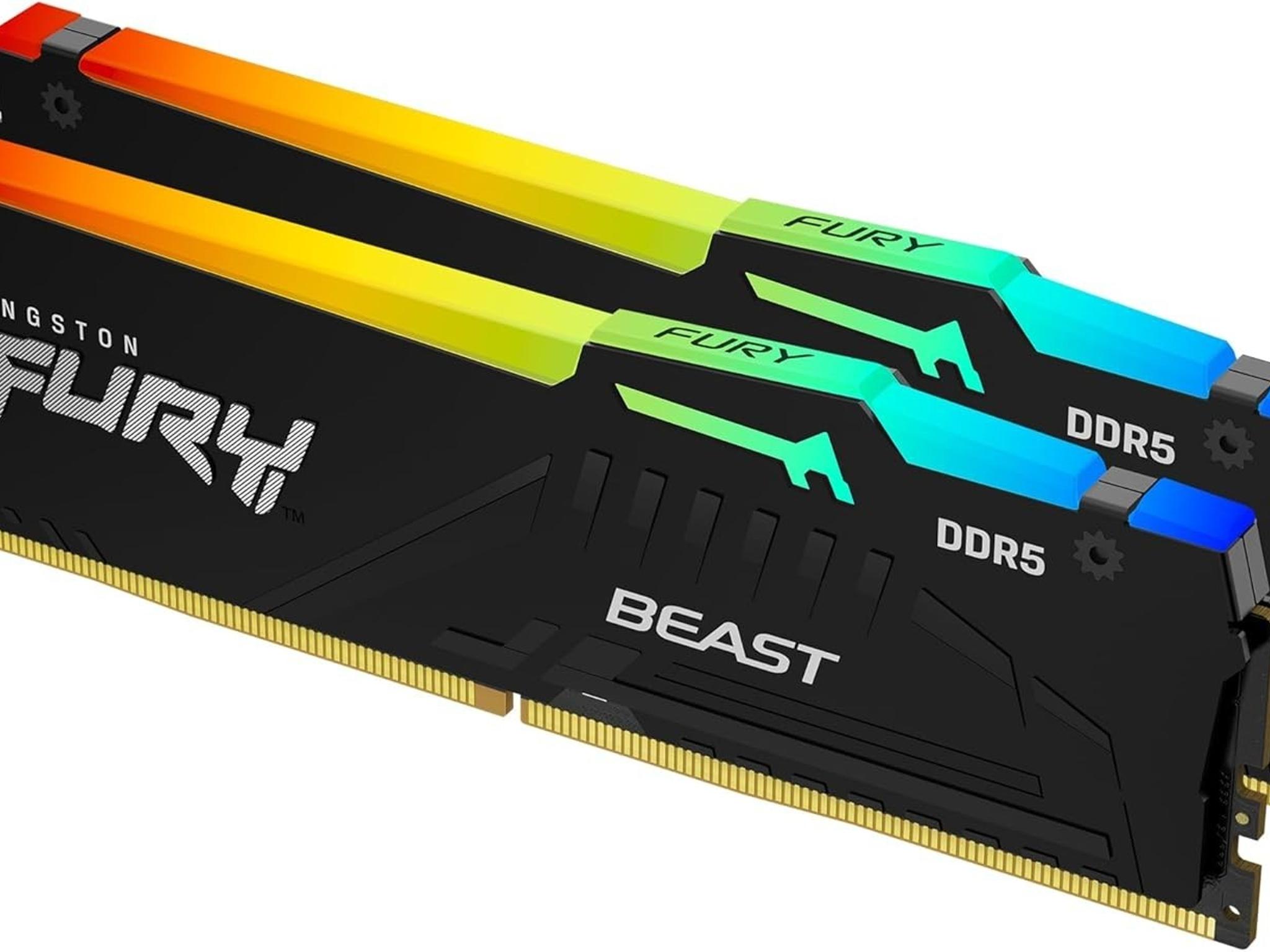 Kingston FURY Beast RGB 64GB (2x32GB) DDR5 6400 CL32 AMD EXPO RAM Kit