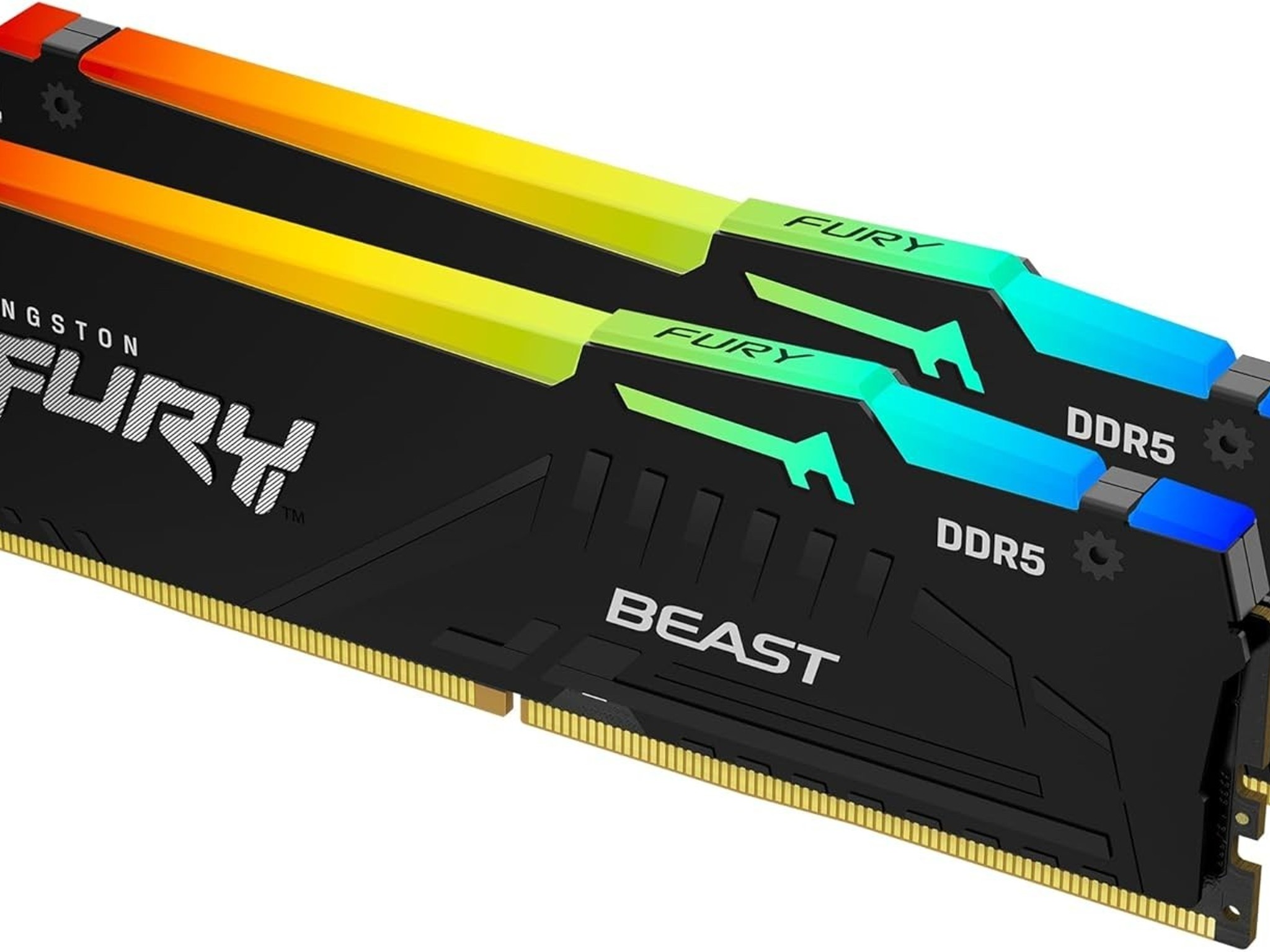 Kingston FURY Beast RGB 64GB (2x32GB) DDR5 6400 CL32 AMD EXPO RAM Kit