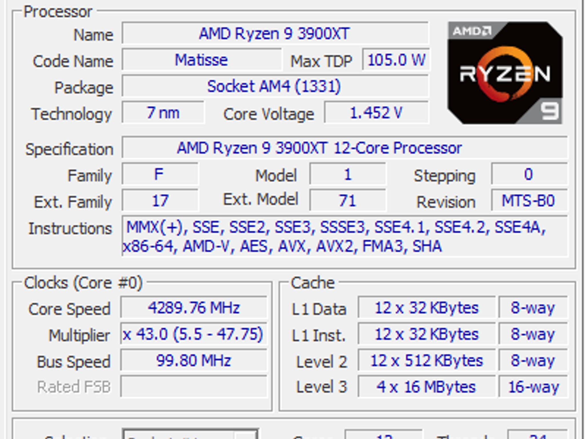 Ryzen 9 3900XT