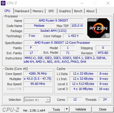 Ryzen 9 3900XT
