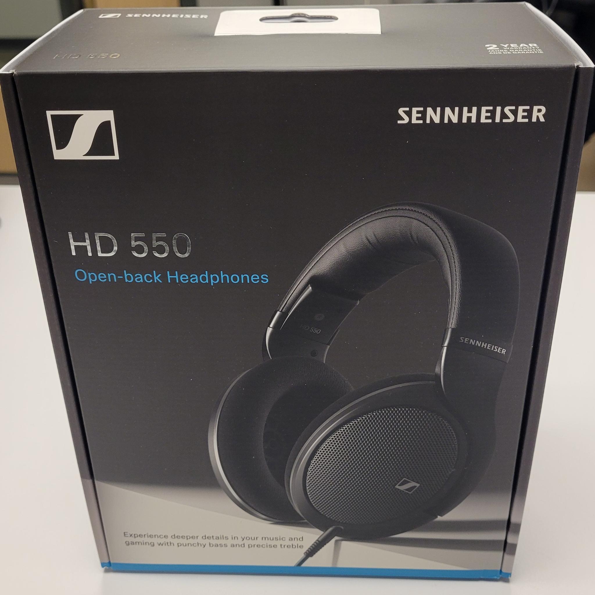 Sennheiser HD 550 Open-Back Audiophile Headphones, NEW UNOPENED