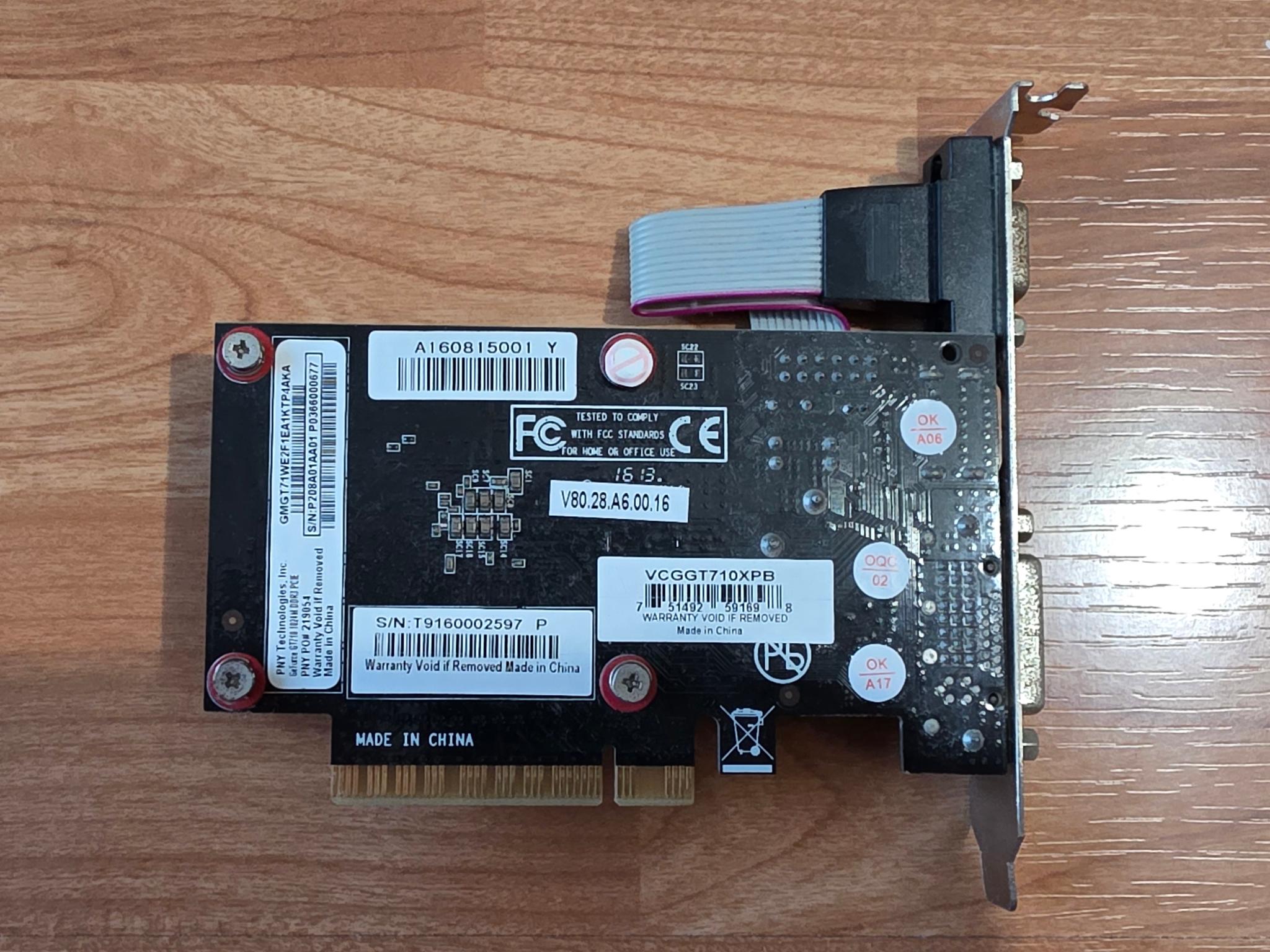 PNY Verto GT710 Graphics Card w/1024MB DDR3
