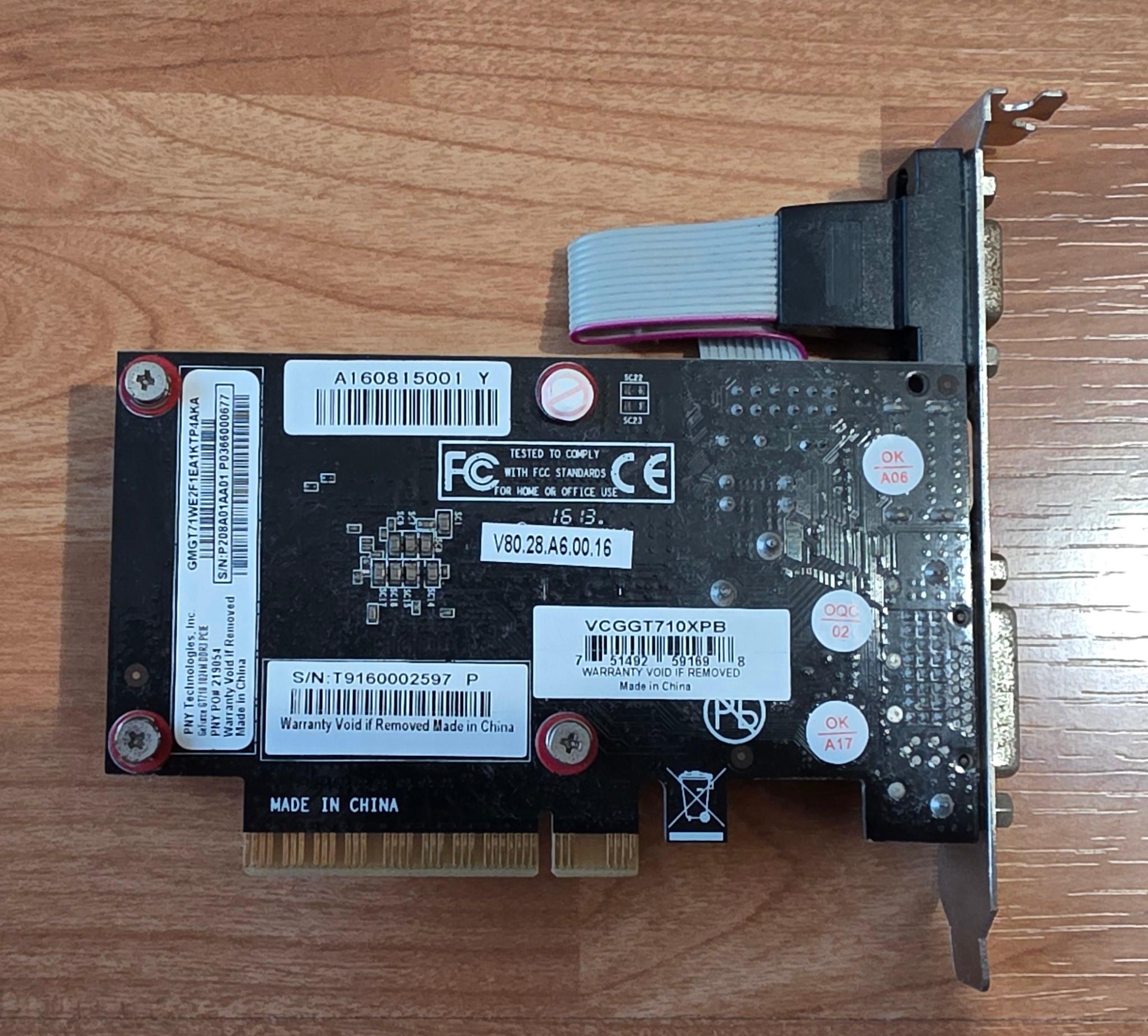PNY Verto GT710 Graphics Card w/1024MB DDR3