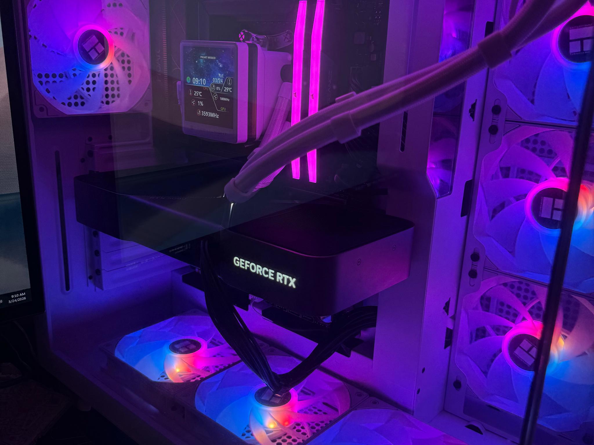 🤍 White Flagship Creator & Gaming PC | Ryzen 9 9950X3D | RTX 5080 Founders Edition | 64GB DDR5